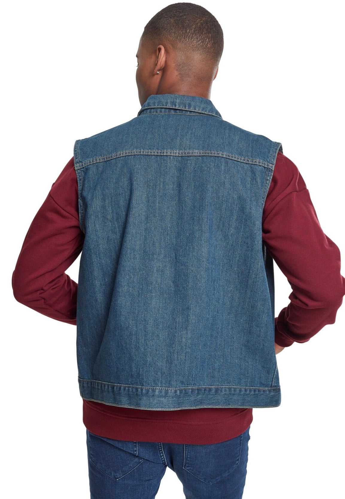 Urban Classics - Denim Denimblue - Jeans Vest Free Shipping Tumblr