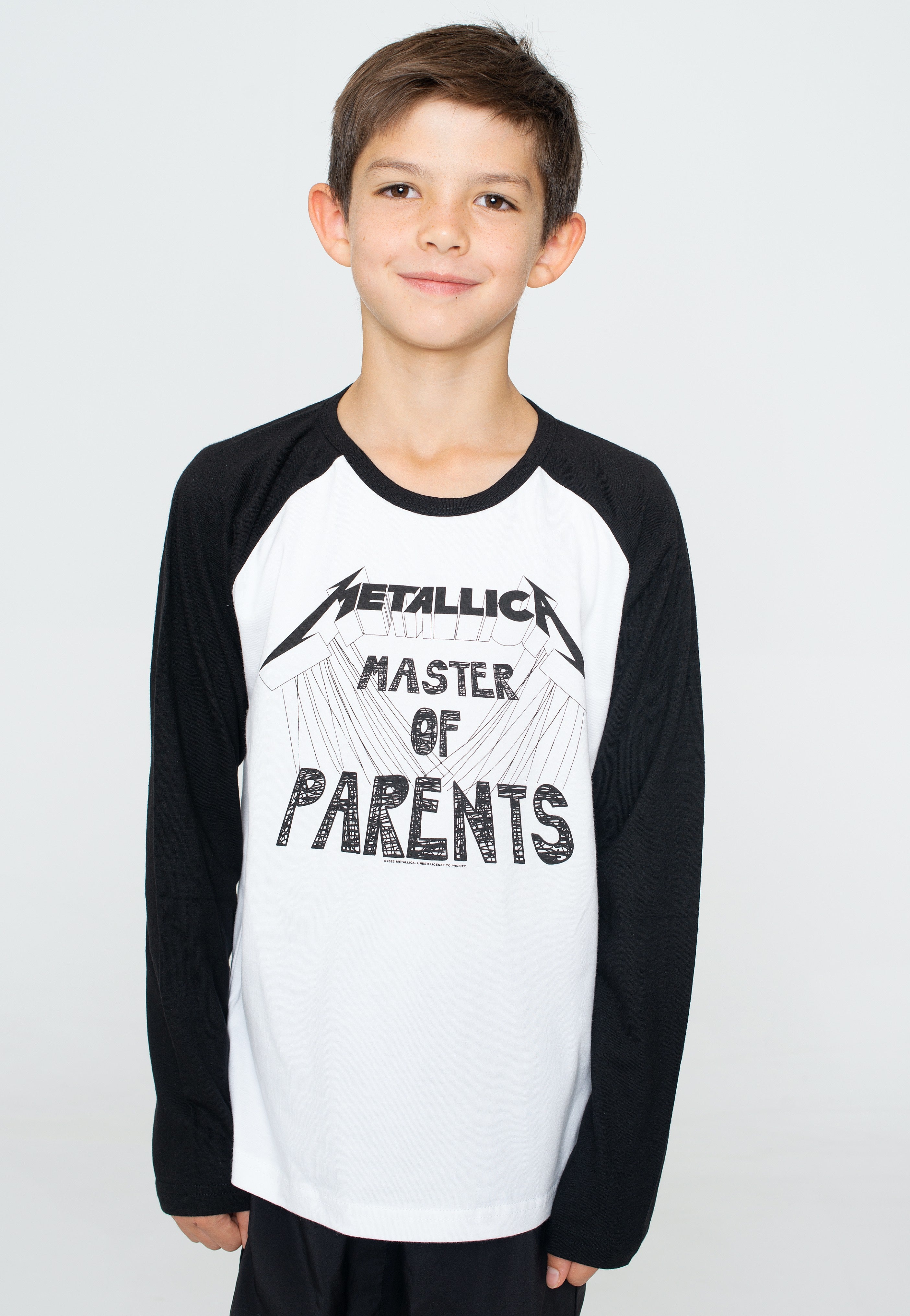 Metallica - Master Of Parents Kids White/Black - Longsleeve Cheap Pice For Sale