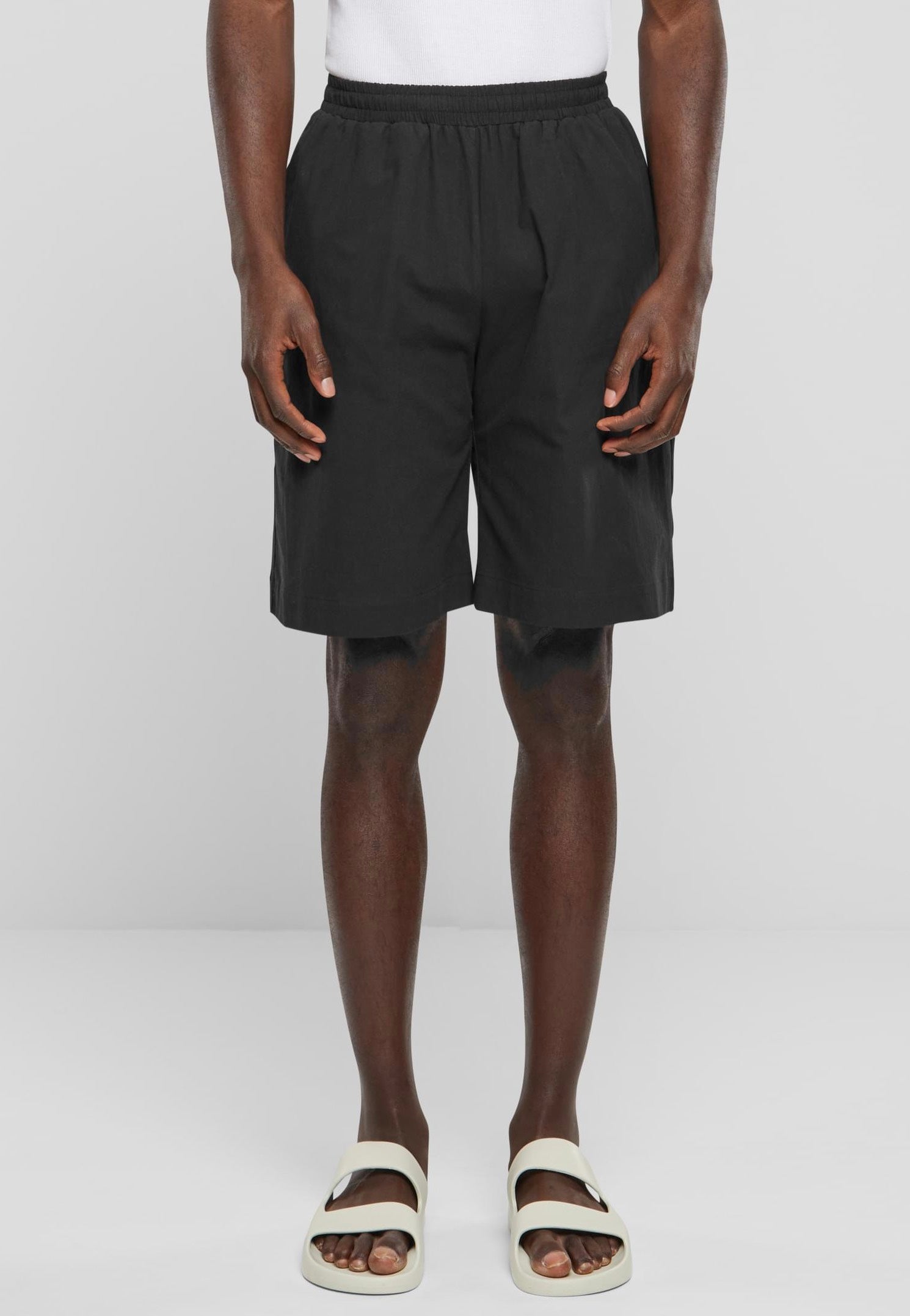 Urban Classics - Wide Crepe Black - Shorts Buy Cheap Pices