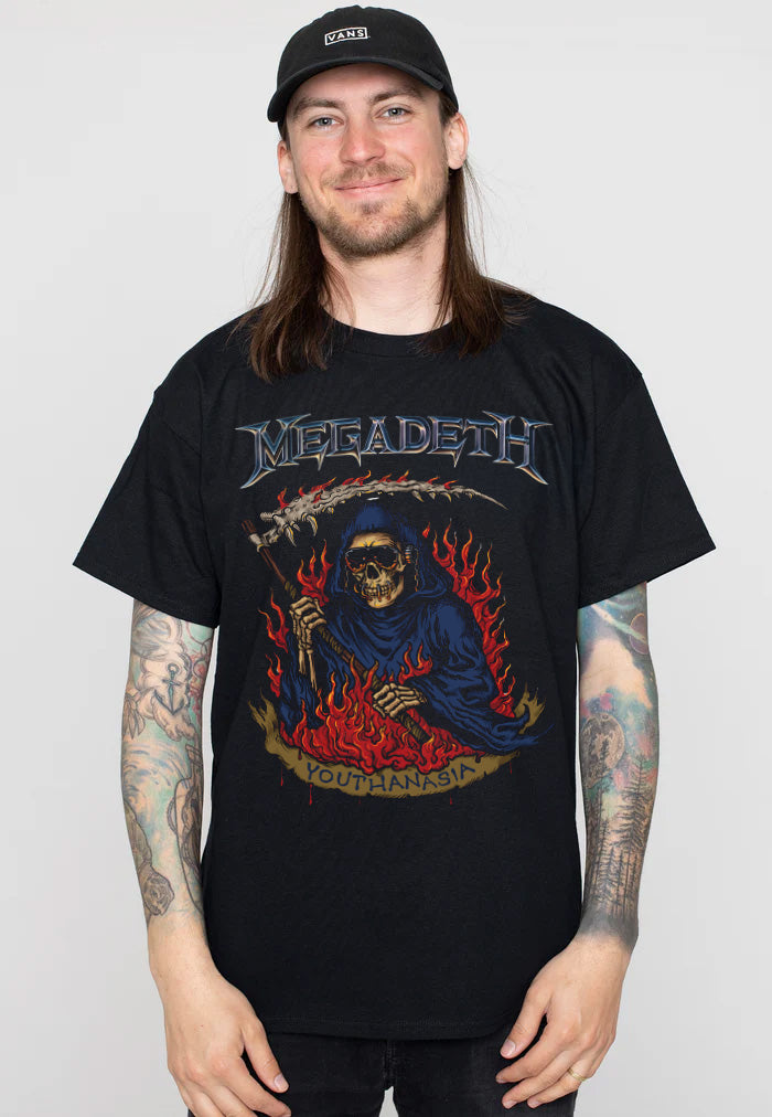 Megadeth - Reaper Flames - T-Shirt Sale Big Discount