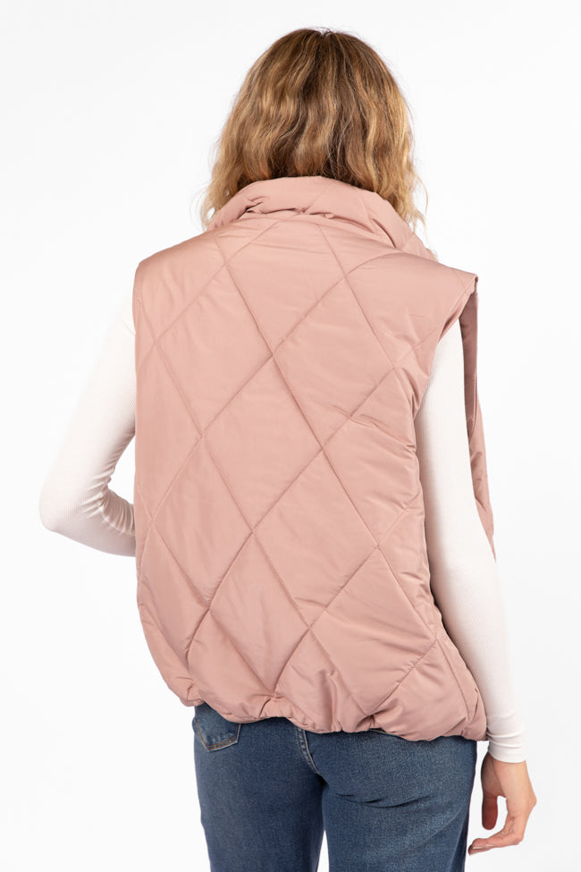 Mountainside Moment Mauve Quilted Puffer Vest SALE Countdown Package