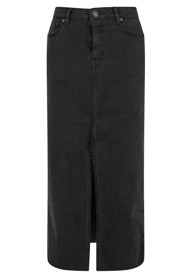 Urban Classics - Ladies High Slit Black Washed - Skirt Cheap Sale Online