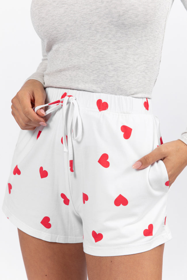 Dreaming Of You Heart Printed Pajama Set FINAL SALE With Mastercard For Sale