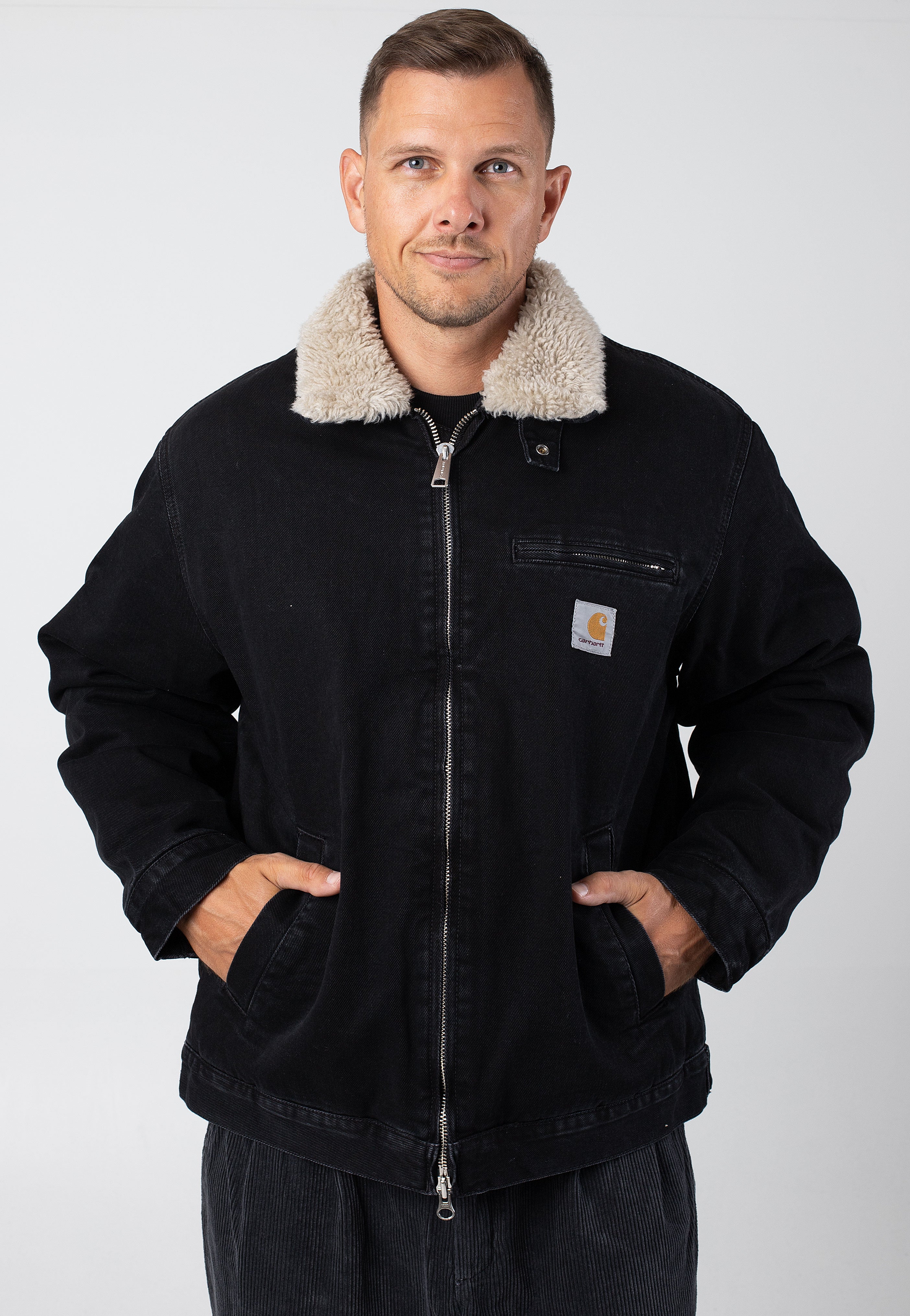 Carhartt WIP - Herald Stone Washed Black/Wall - Jacket Buy Cheap Outlet Locations