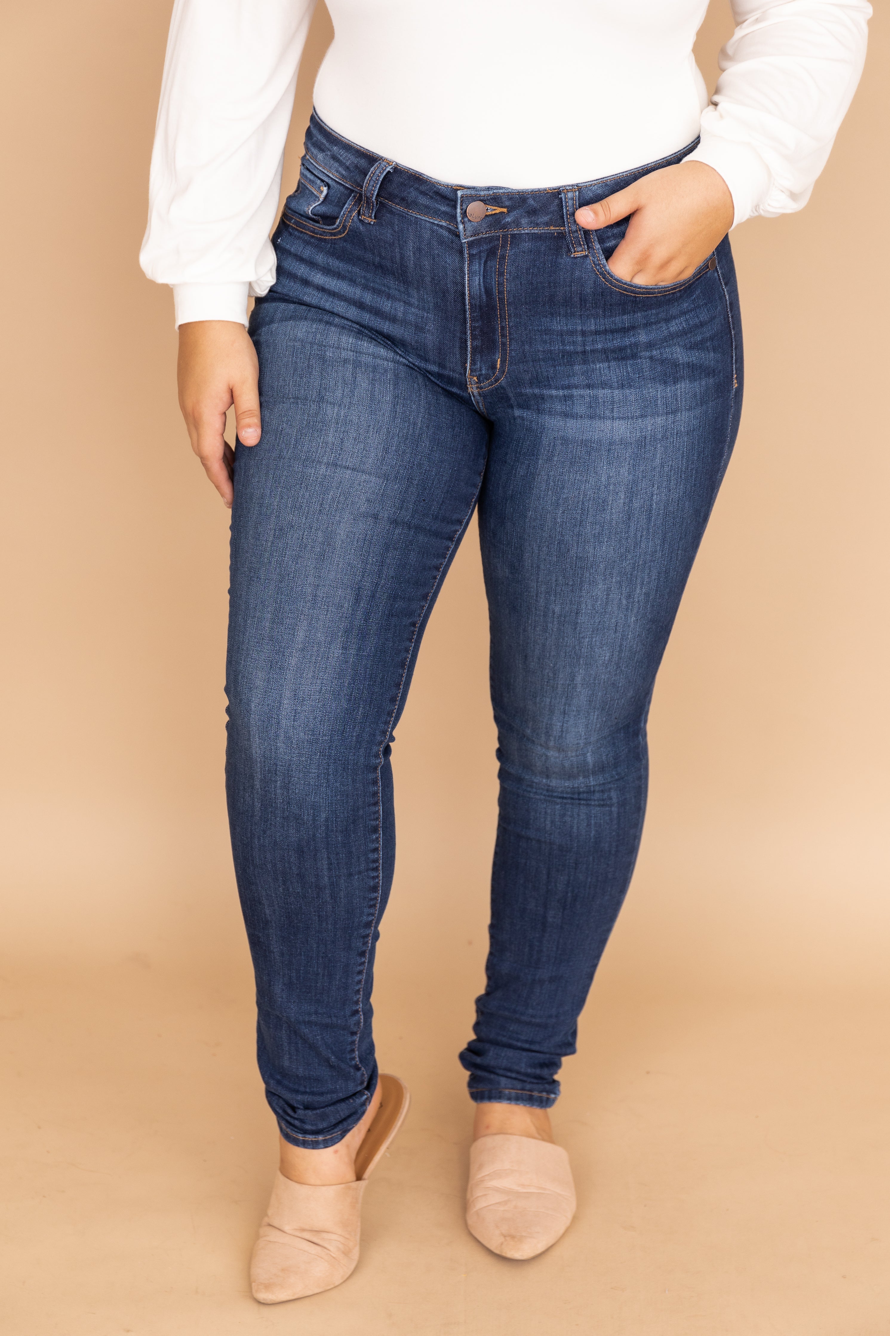 Willa Dark Wash Skinny Jeans FINAL SALE Cheap Sale Good Selling