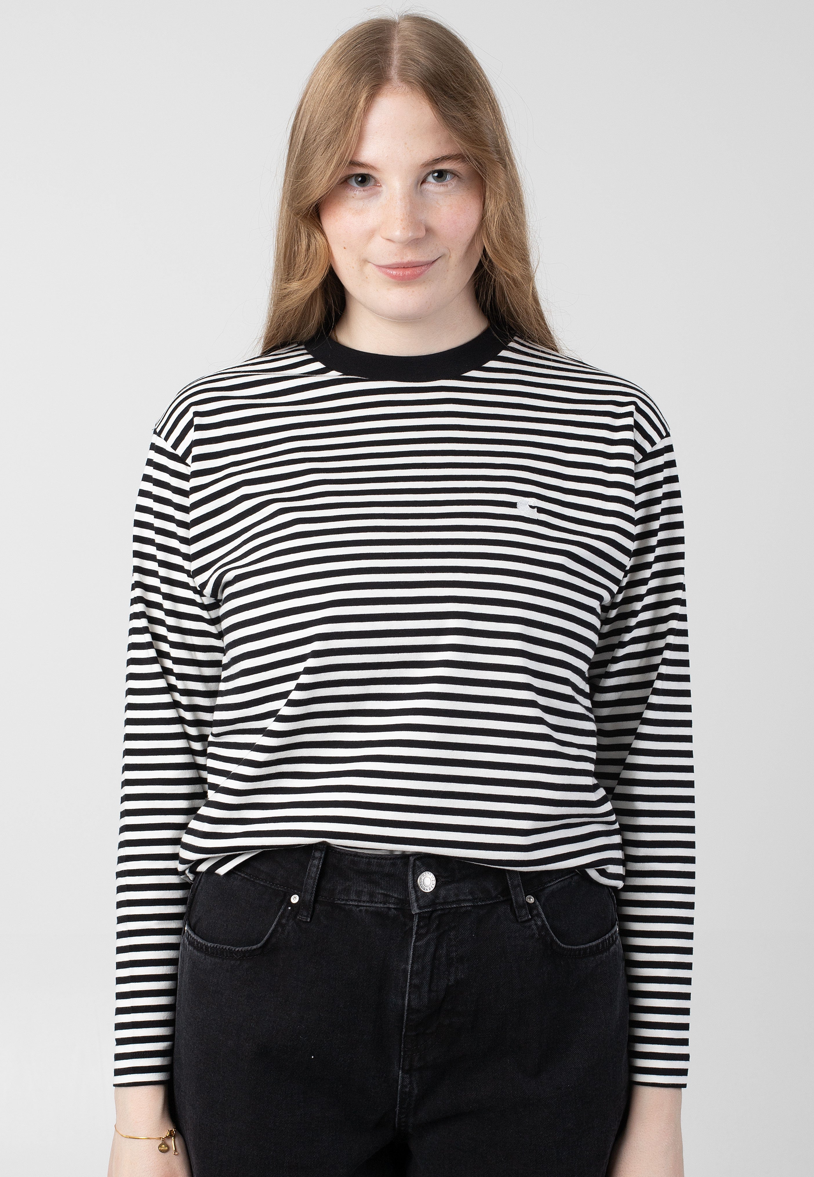 Carhartt WIP - W' Verner Stripe/Black/Wax - Longsleeve