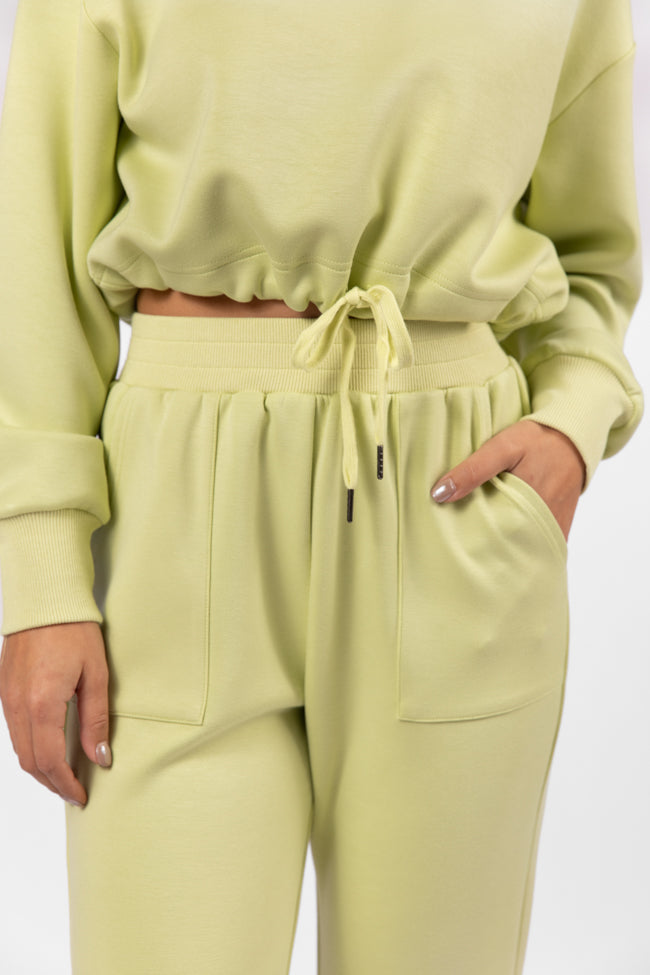 Only One Lime Wide Leg Pull On Pants SALE Classic