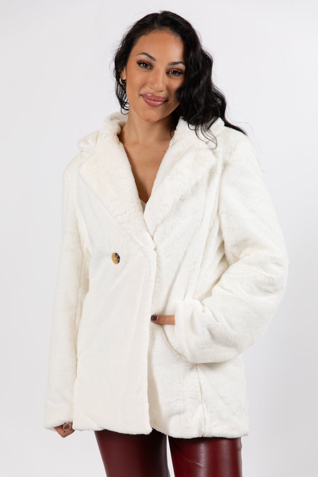 Wilmington Winters Ivory Fur Coat Amber Massey X Pink Lily FINAL SALE Cheap Factory Outlet