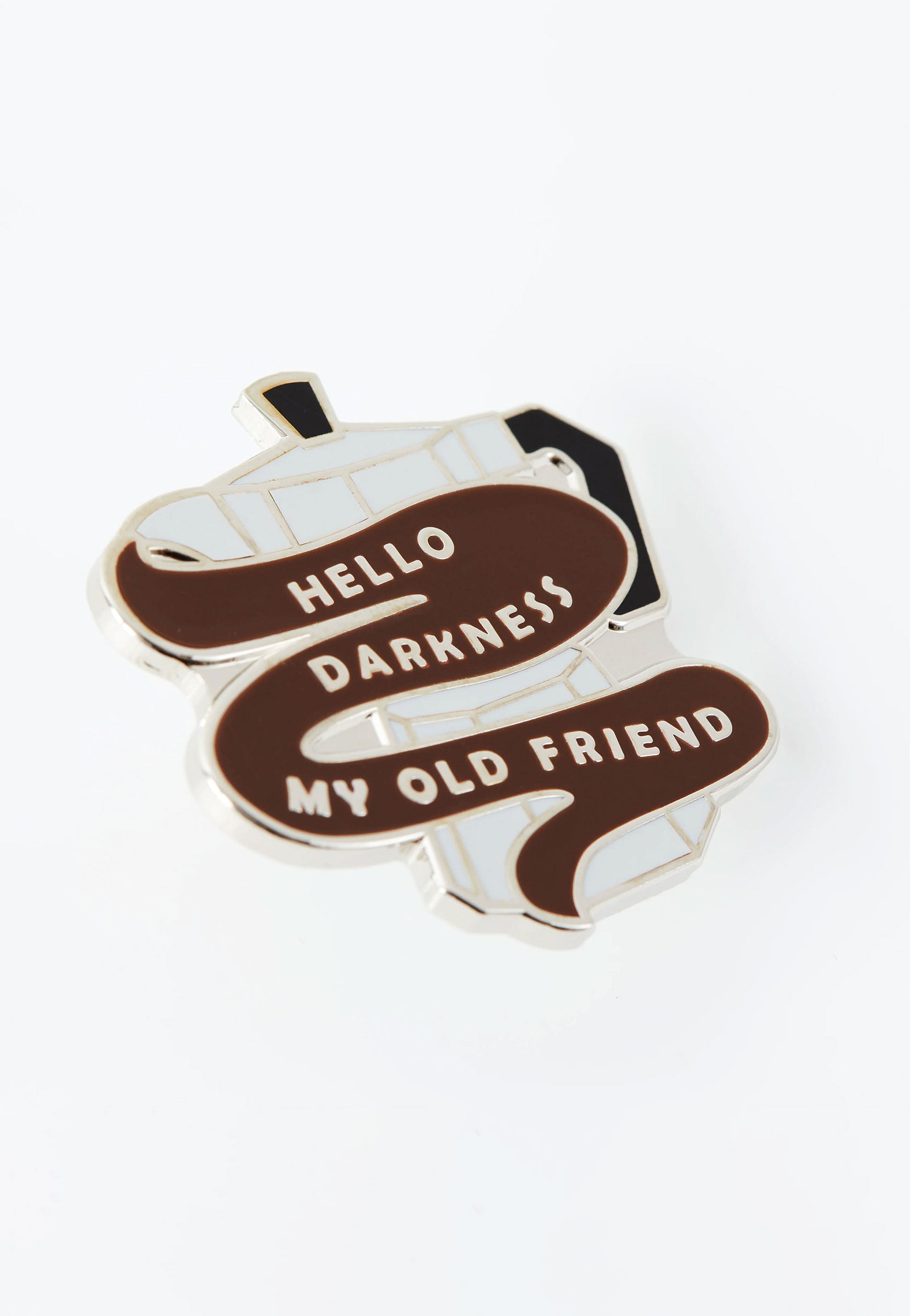 Punky Pins - Hello Darkness Coffee Enamel - Pin Cheap Sale Pay With Visa