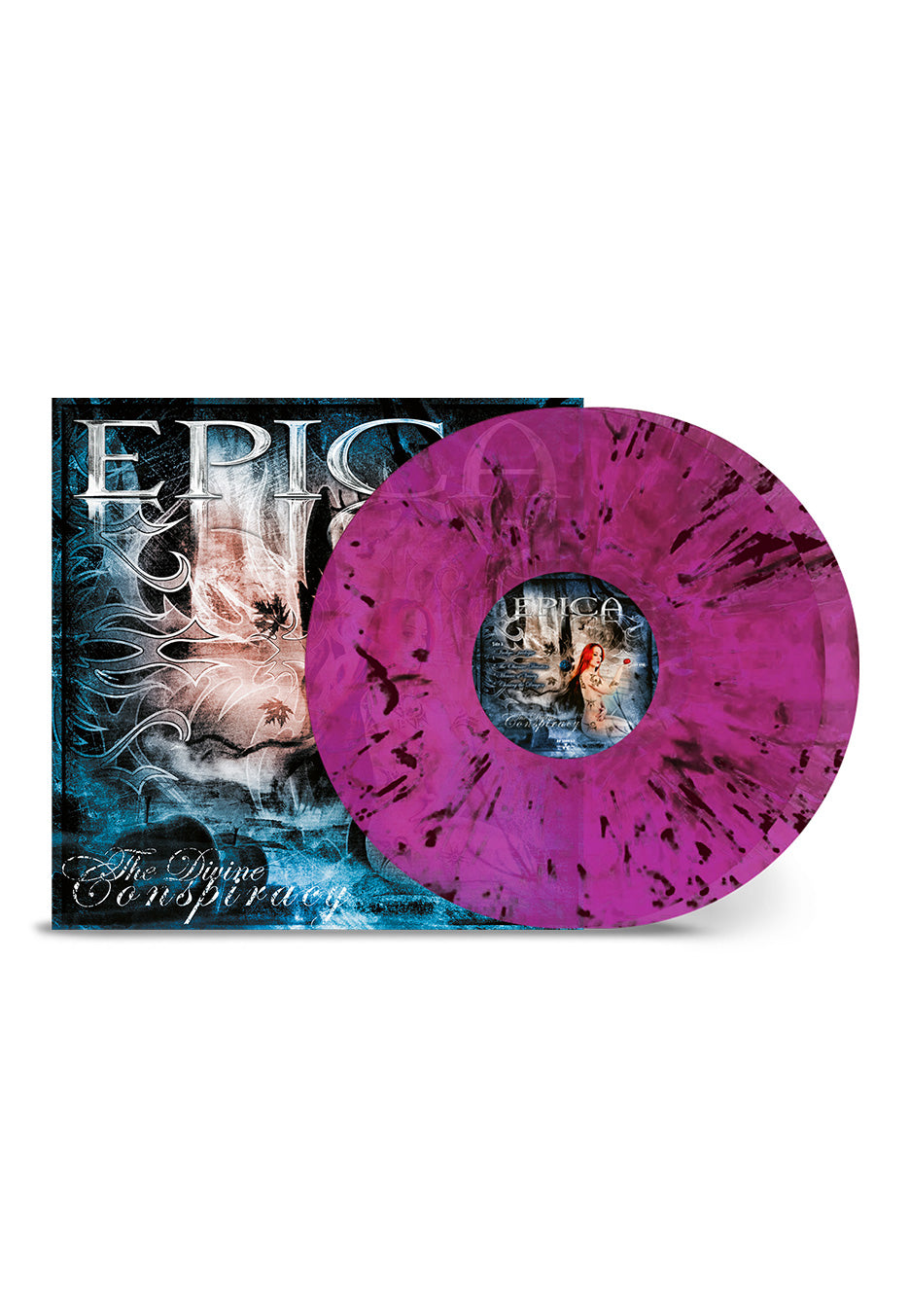 Epica - The Divine Conspiracy Ltd. Transparent Magenta/Black - Marbled 2 Vinyl Free Shipping New Styles