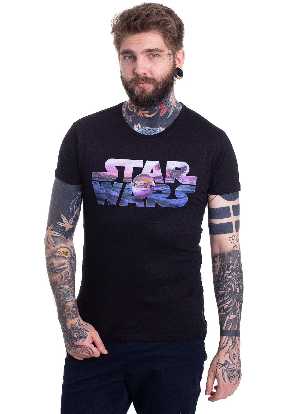 The Mandalorian - Baby Yoda Logo - T-Shirt For Nice Cheap Online