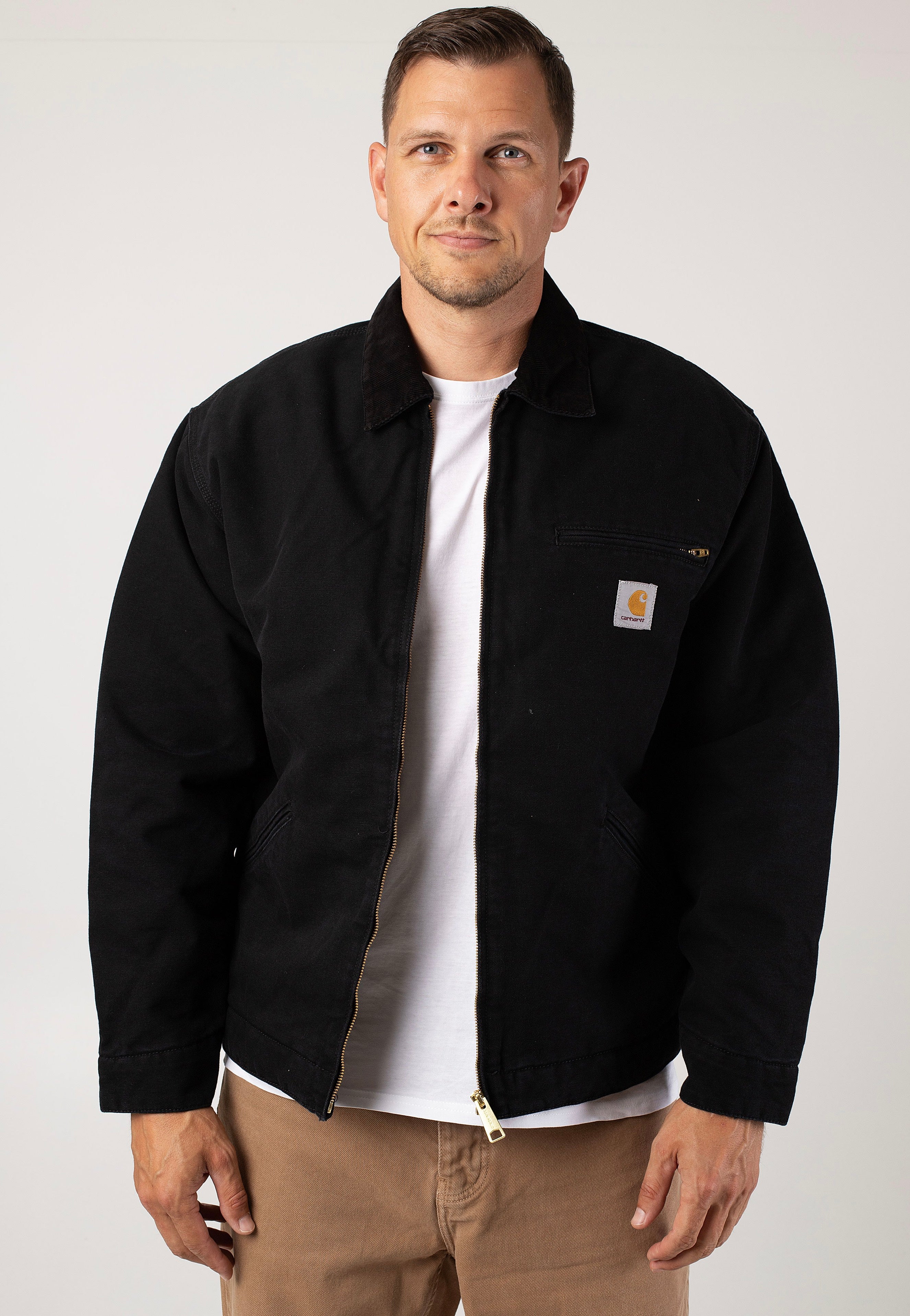 Carhartt WIP - Og Detroit Aged Canvas Black/Black - Jacket Cheap Sale Lowest Pice