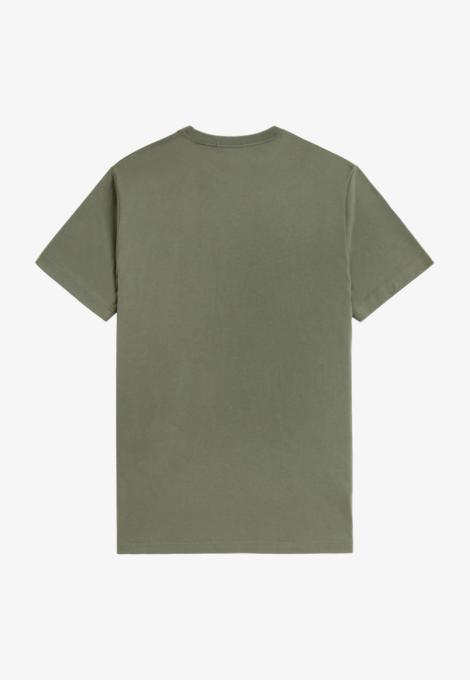 Fred Perry - Crew Neck Laurel Wreath Green/Night Green - T-Shirt Cheap Brand New Unisex