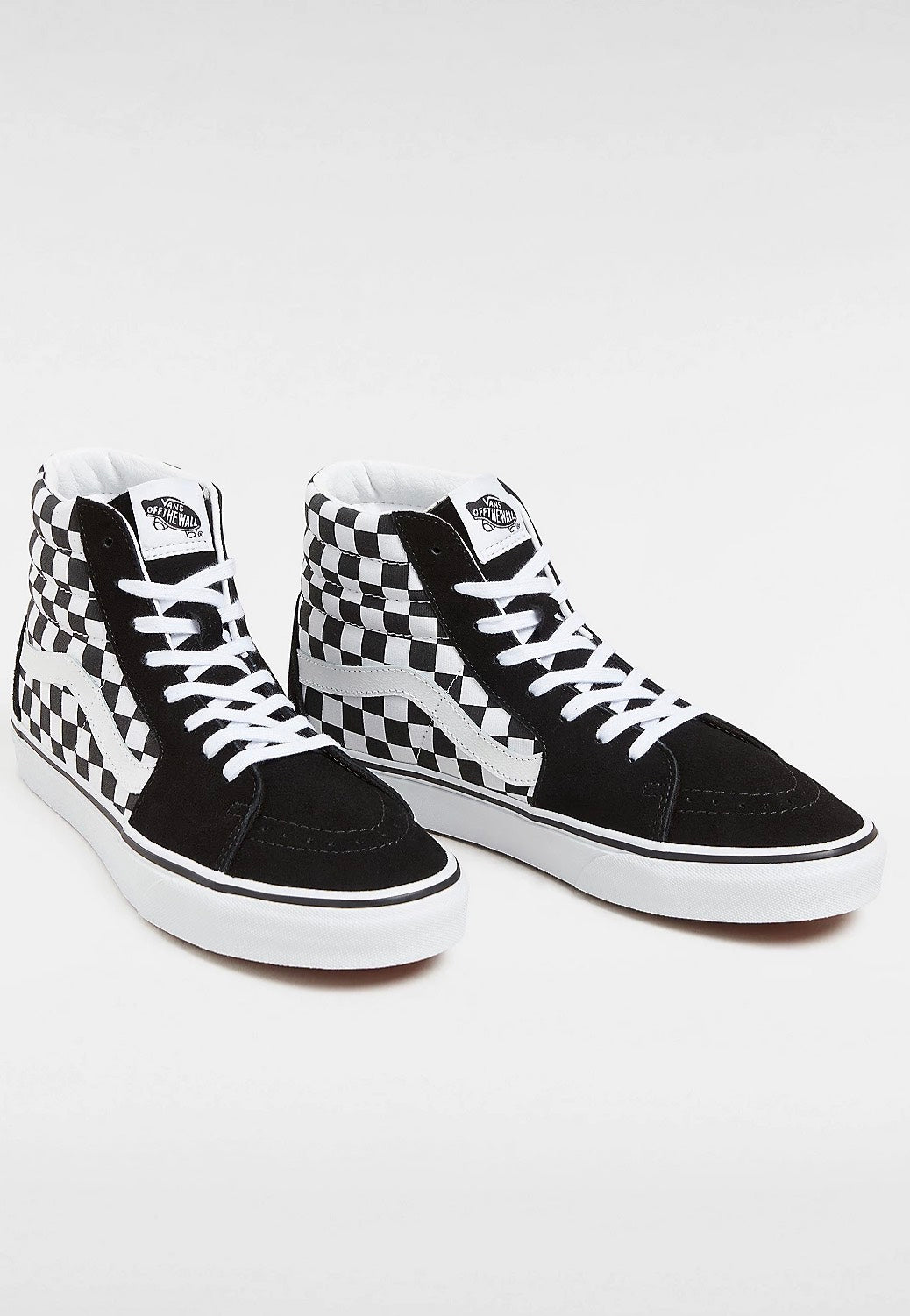 Vans - Sk8 Hi (Checkerboard) Black/True White - Shoes Cheap Pice Original