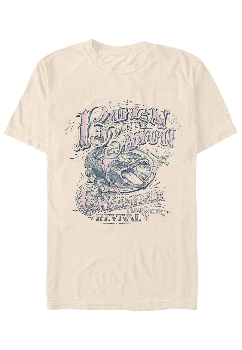 Creedence Clearwater Revival - Born On The Bayou Sand - T-Shirt Outlet Affordable