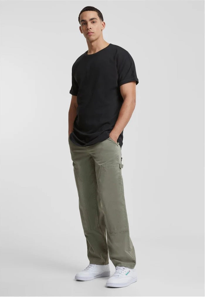 Urban Classics - Twill Double Knee Palegreen - Pants Discount Choice