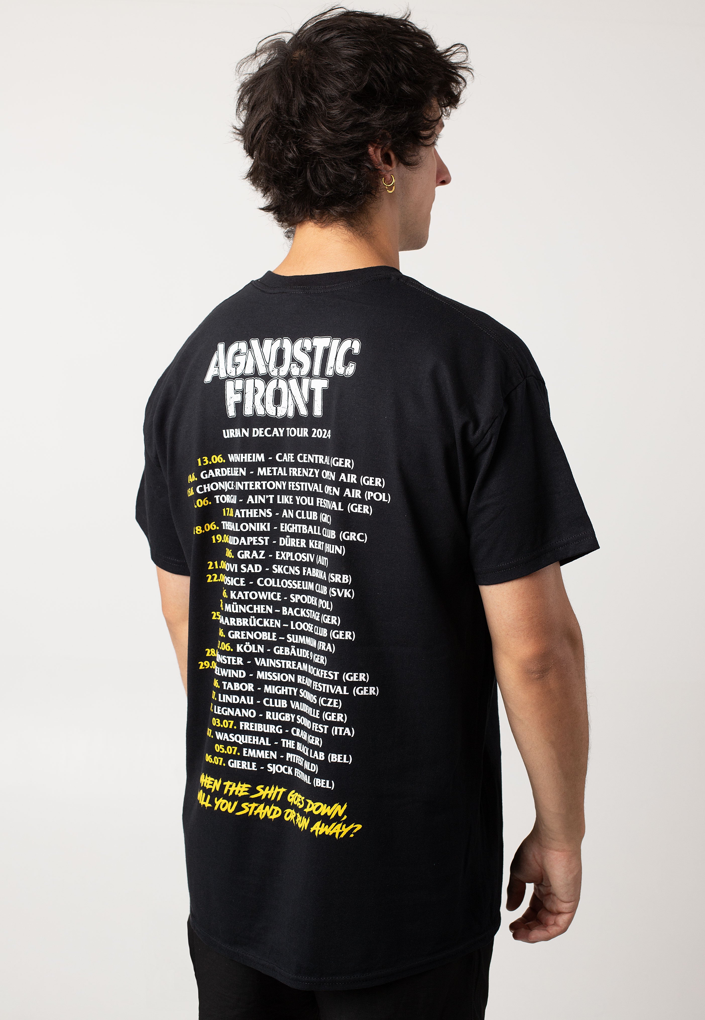 Agnostic Front - Urban Decay Tour 2024 - T-Shirt Outlet New