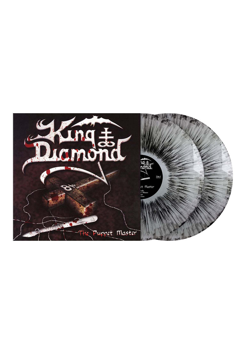 King Diamond - The Puppet Master Ltd. Silver Black Dust - Colored 2 Vinyl Cheap Supply