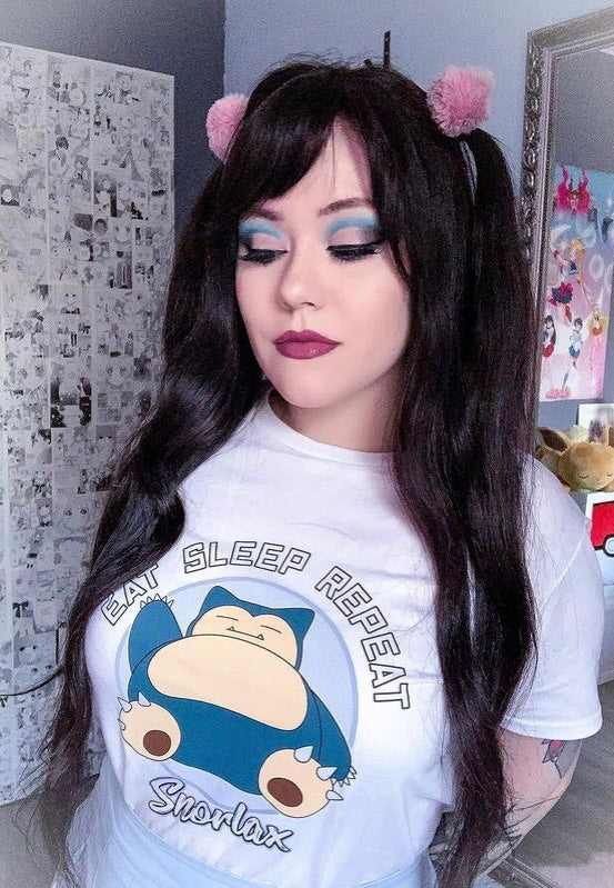 Pokémon - Snorlax Eat Sleep Repeat White - T-Shirt Buy Cheap Pre Order