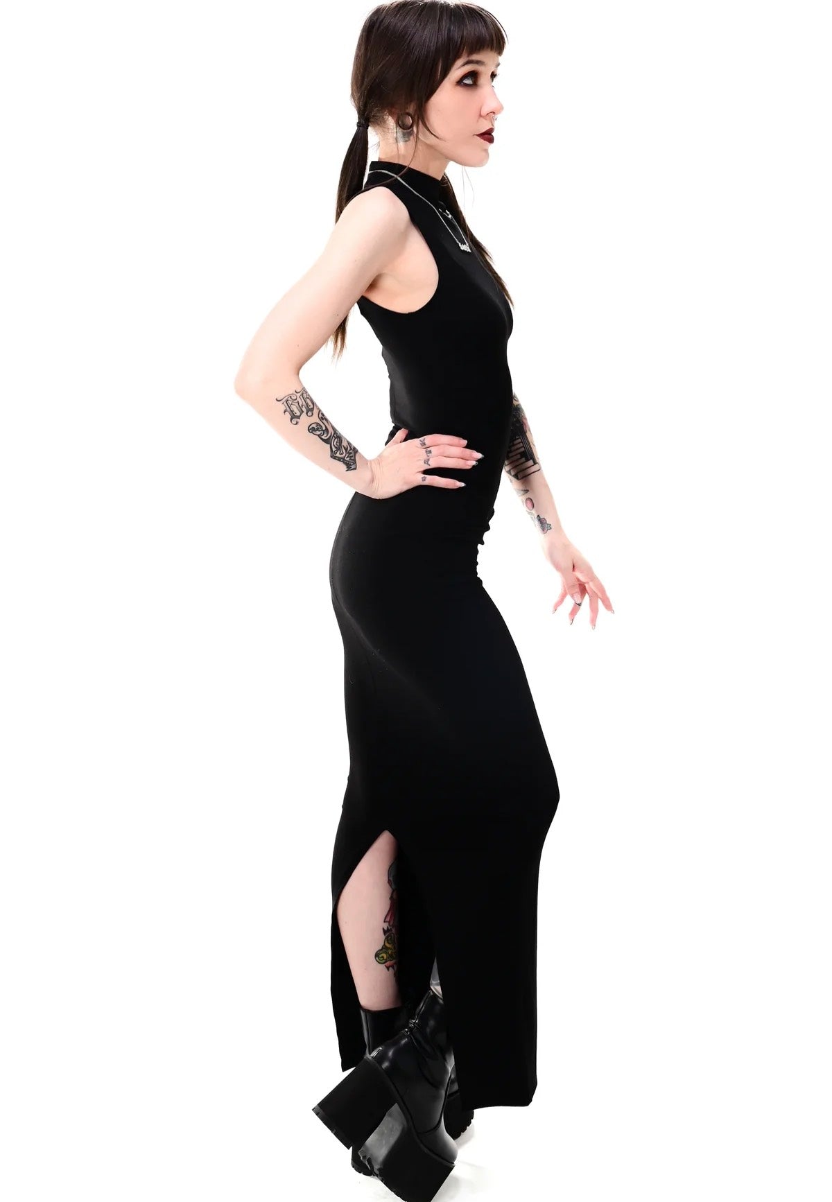 Foxblood - Claire High Neck Maxi Black - Dress Affordable Cheap Online