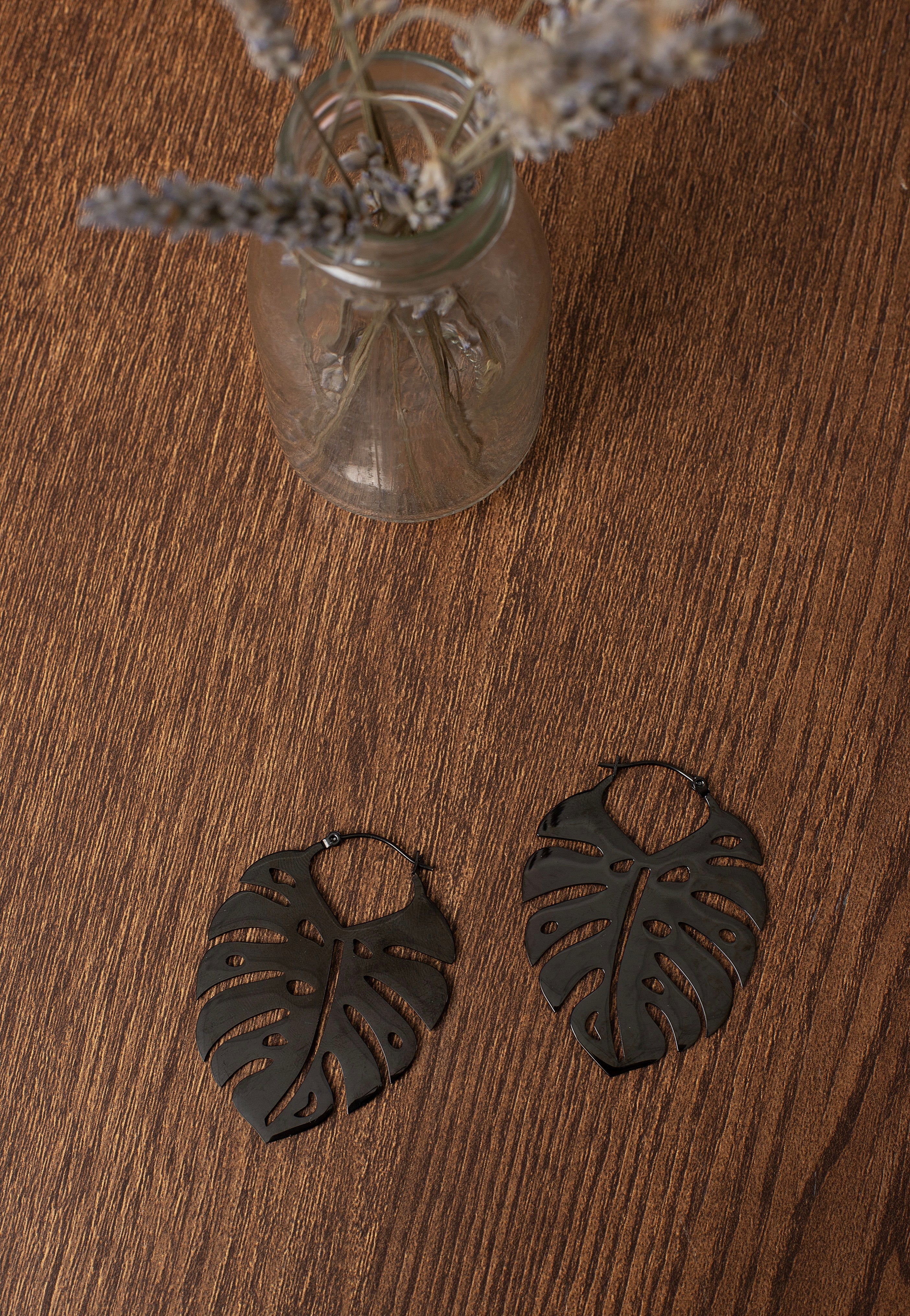 Wildcat - Monstera Leaf - Earrings Free Shipping Cheap