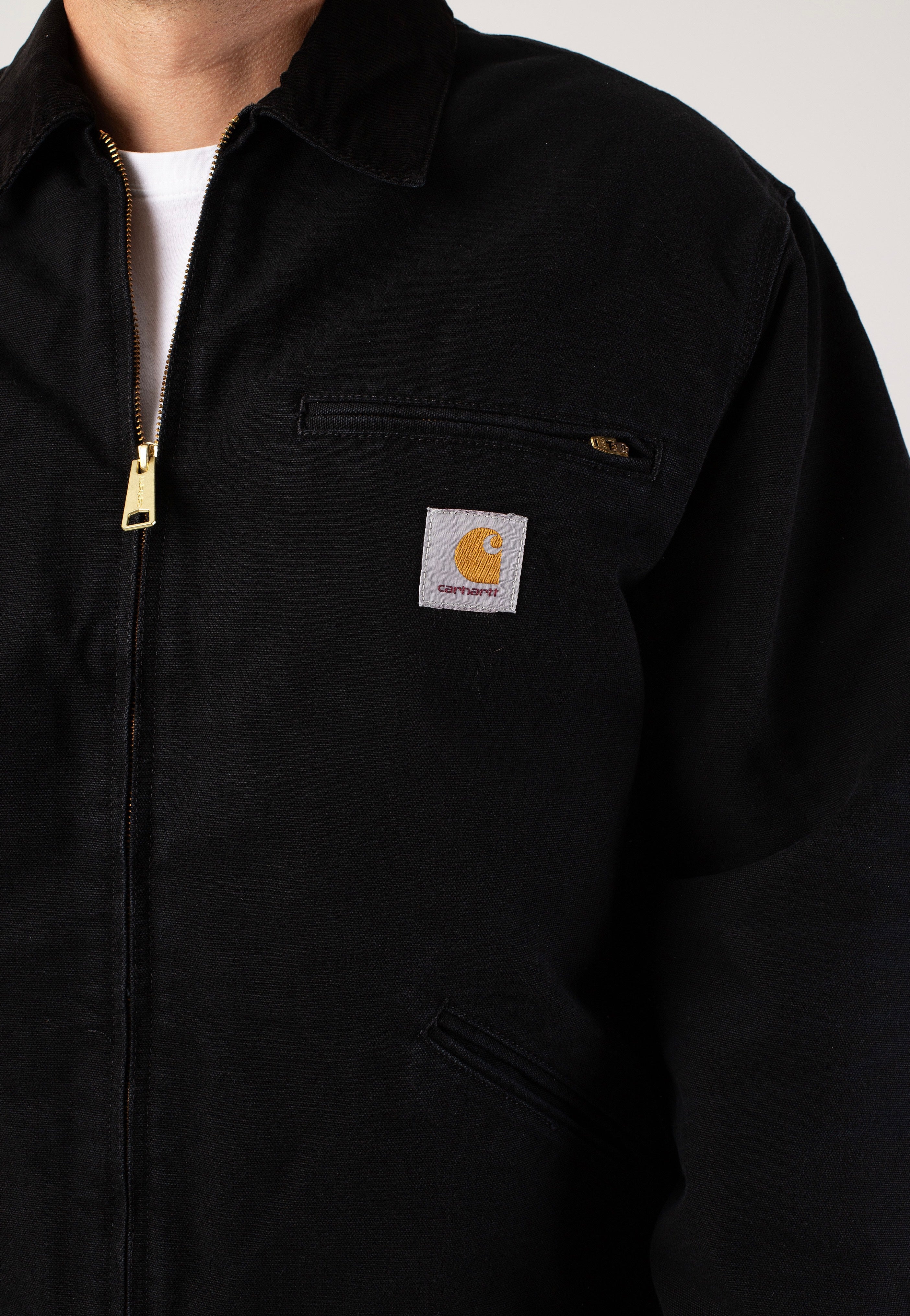 Carhartt WIP - Og Detroit Aged Canvas Black/Black - Jacket Cheap Sale Lowest Pice