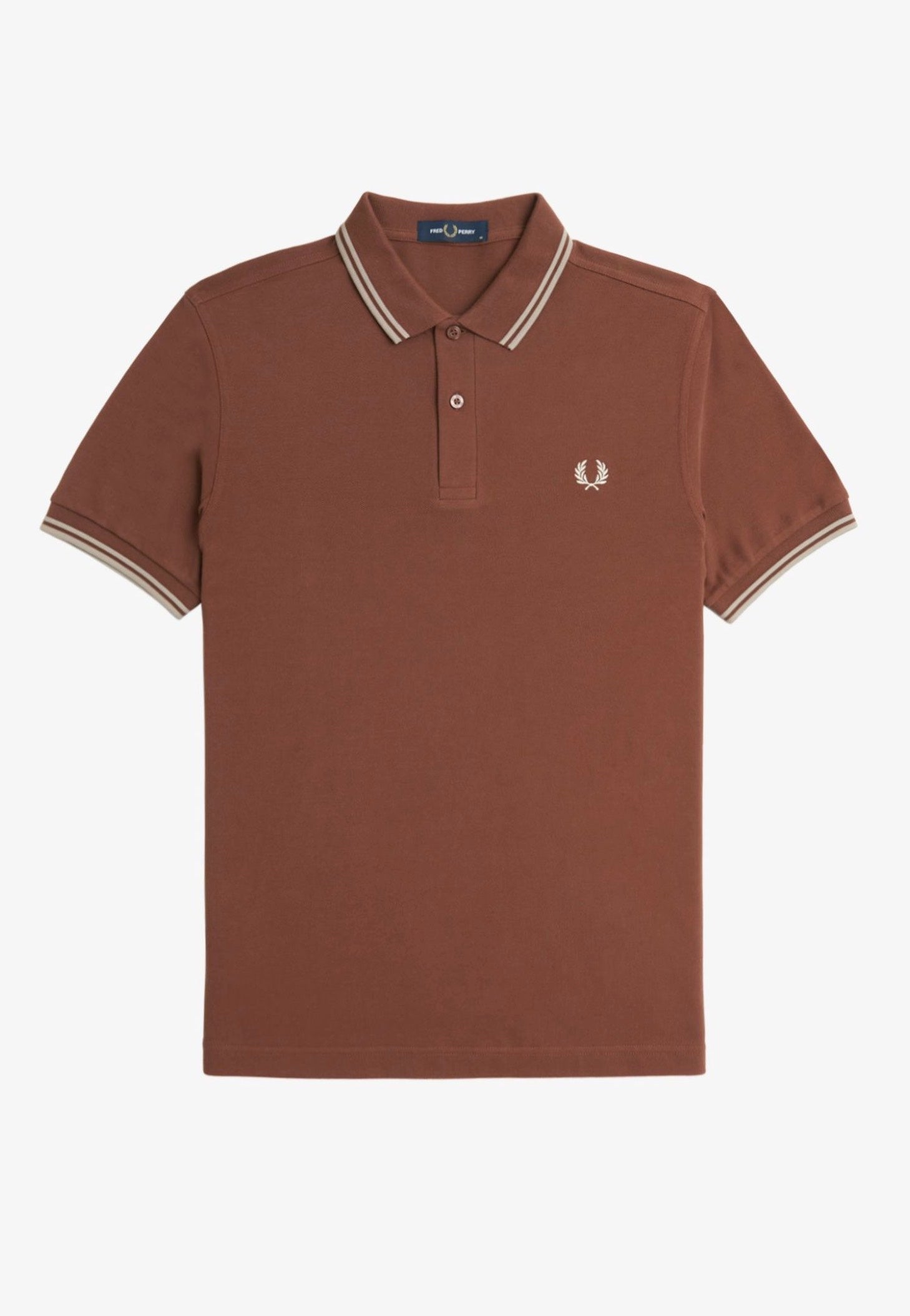 Fred Perry - Twin Tipped Whisky Brown/Porridge Marl/Porridge Marl - Polo Buy Cheap Manchester