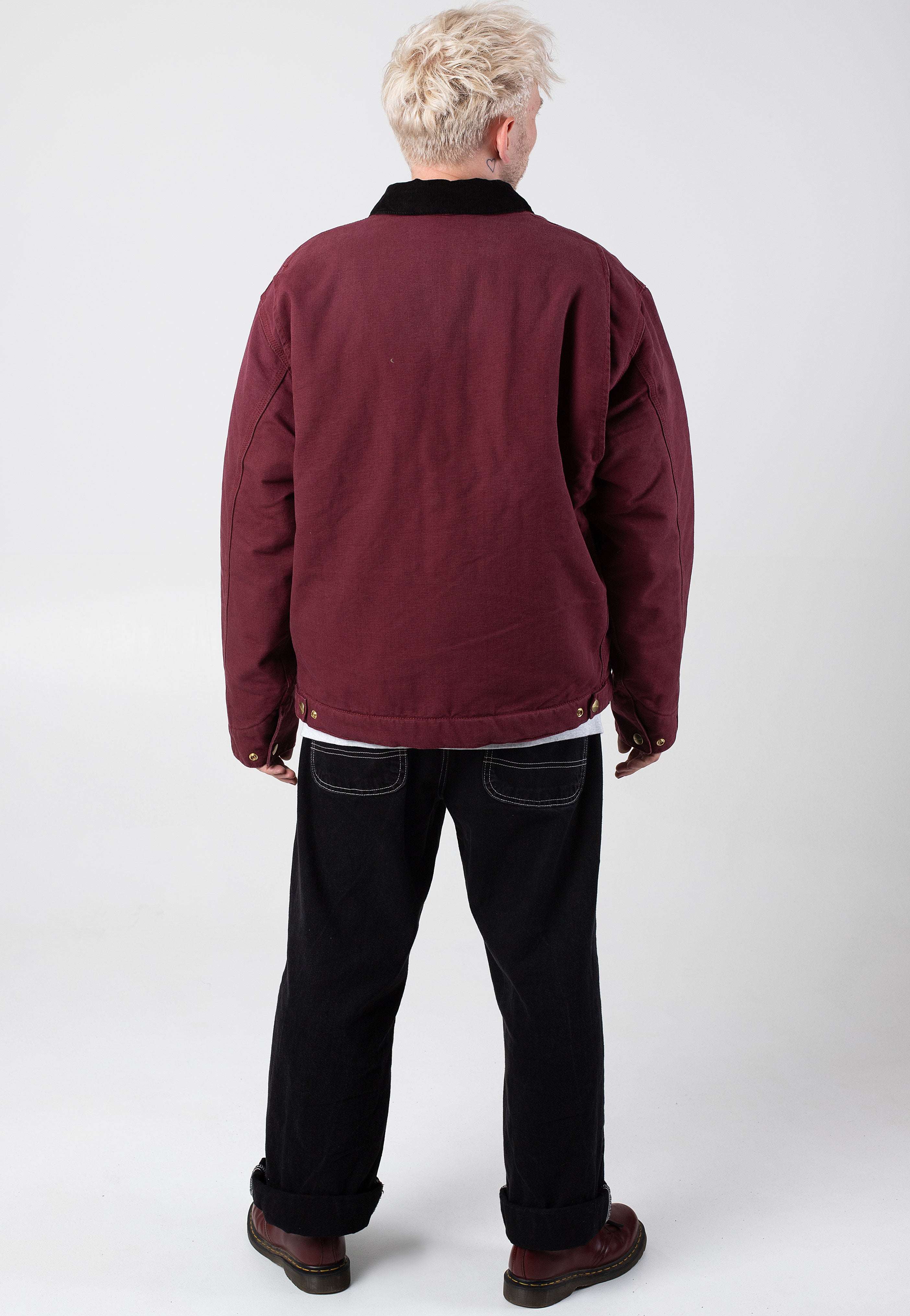 Carhartt WIP - Og Detroit Aged Canvas Malbec/Black - Jacket Clearance Footlocker Finishline