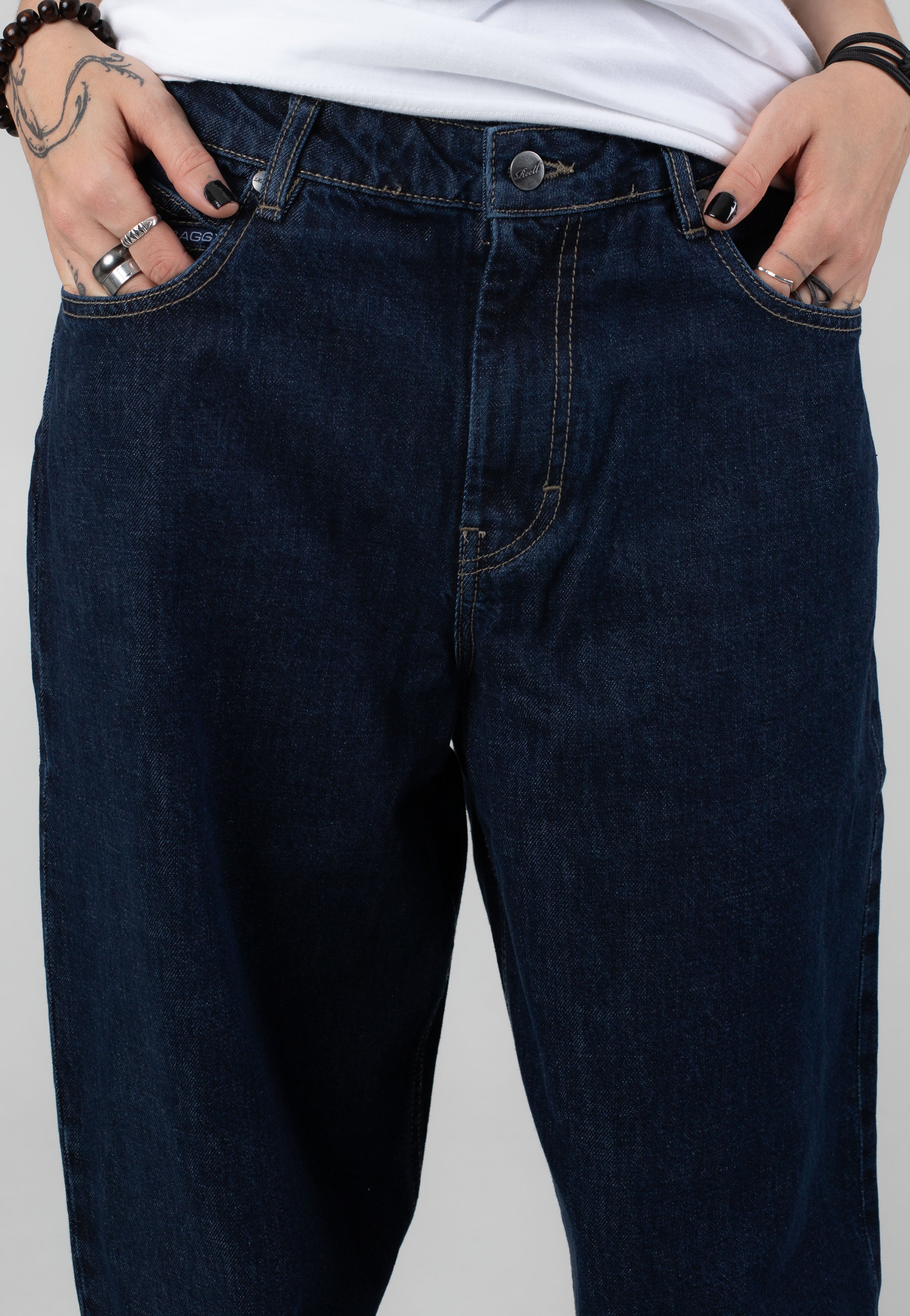 REELL - Women ChloÃ© Baggy Iconic Dark Stone - Jeans For Sale Top Quality