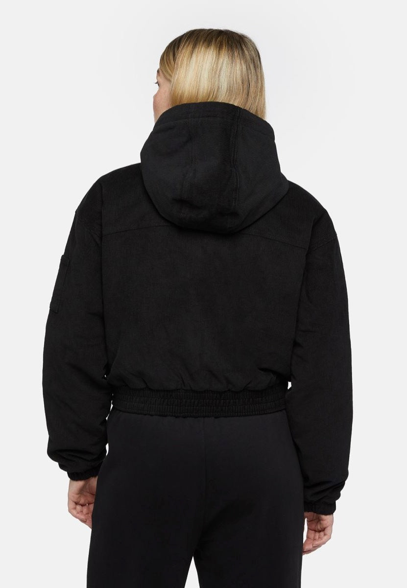 Dickies - Corduroy Hooded W Black - Jacket Online Online For Sale