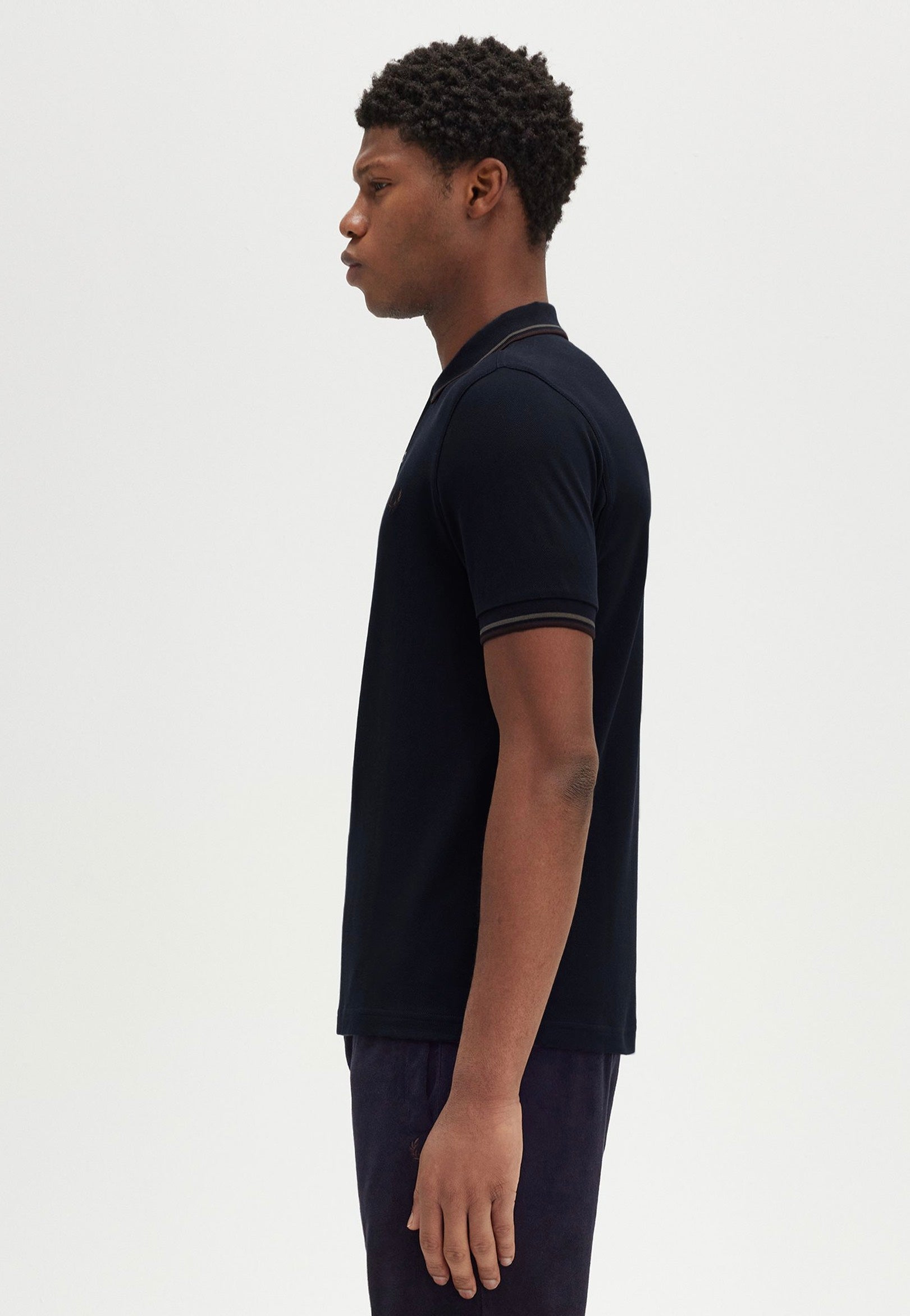 Fred Perry - Twin Tipped Navy/Laurel Wreath Green/Carrington Road Brick - Polo Get To Buy For Sale