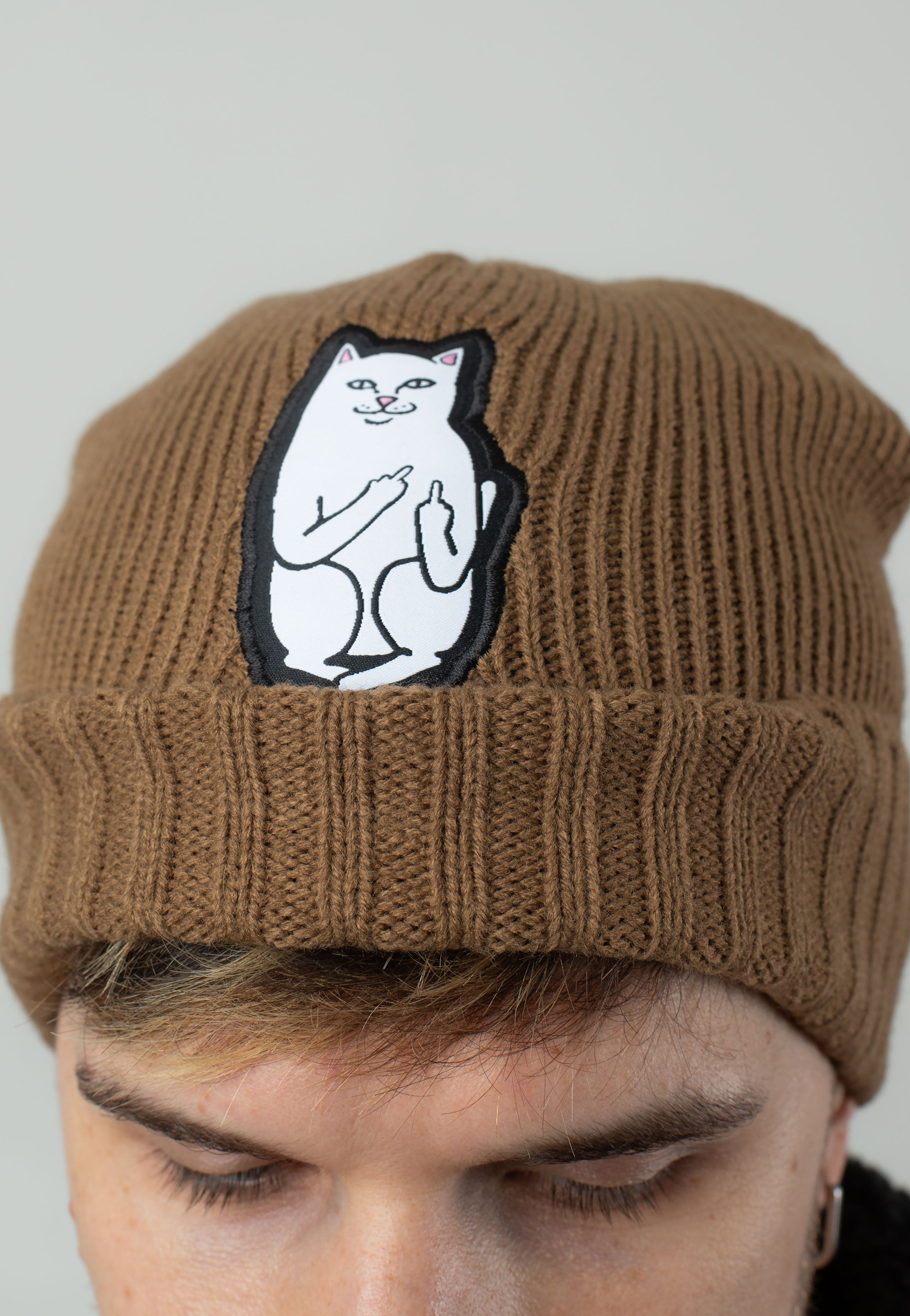 RIPNDIP - Lord Nermal Brown - Beanie With Mastercard Cheap Online