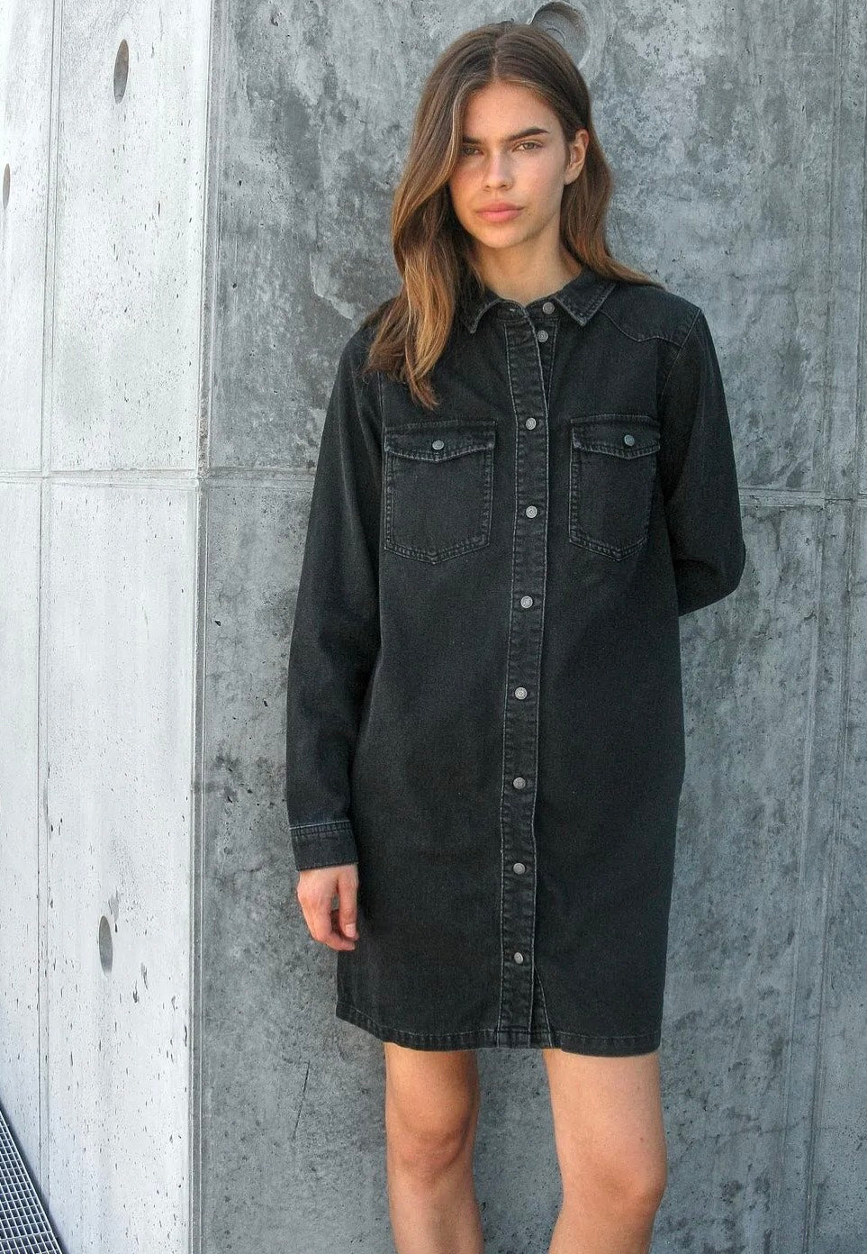 Noisy May - New Single Denim Black - Dress Countdown Package Cheap Online