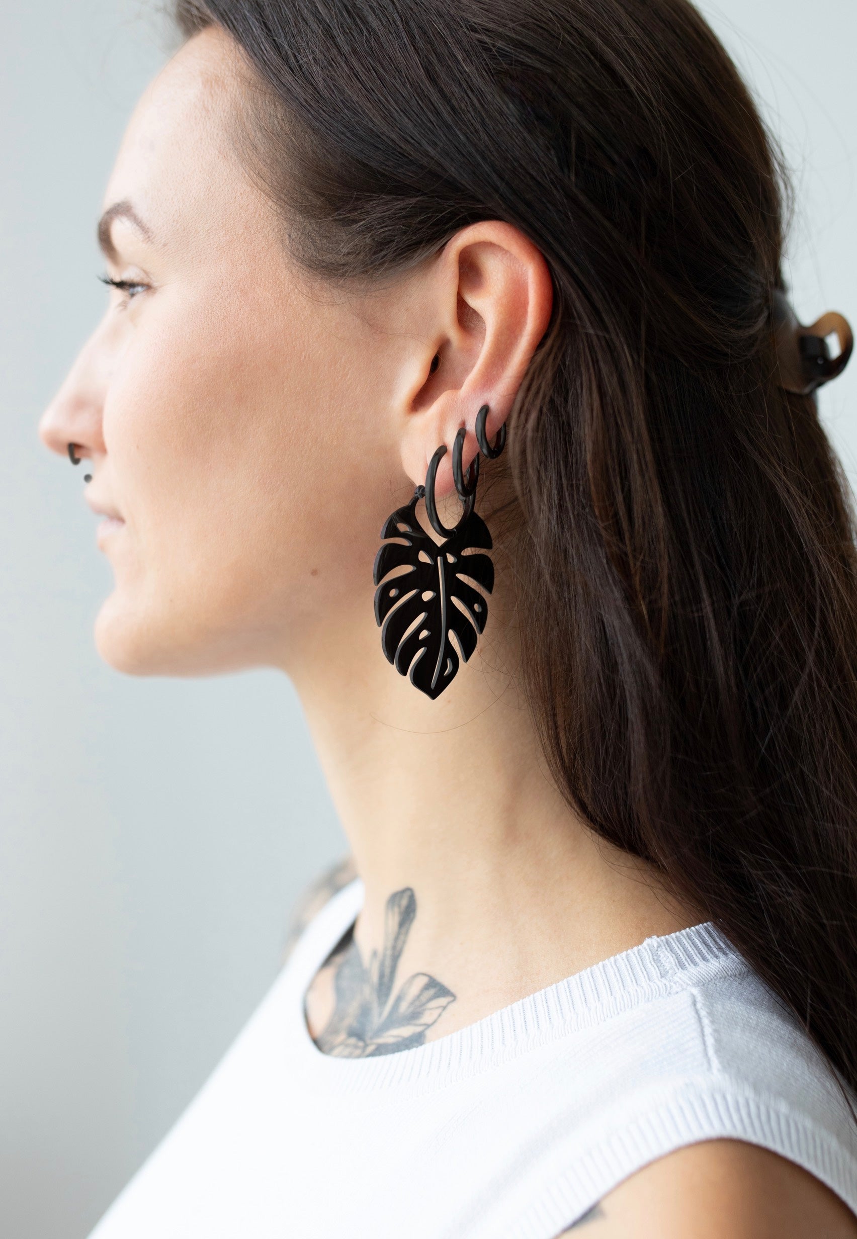 Wildcat - Monstera Leaf - Earrings Free Shipping Cheap