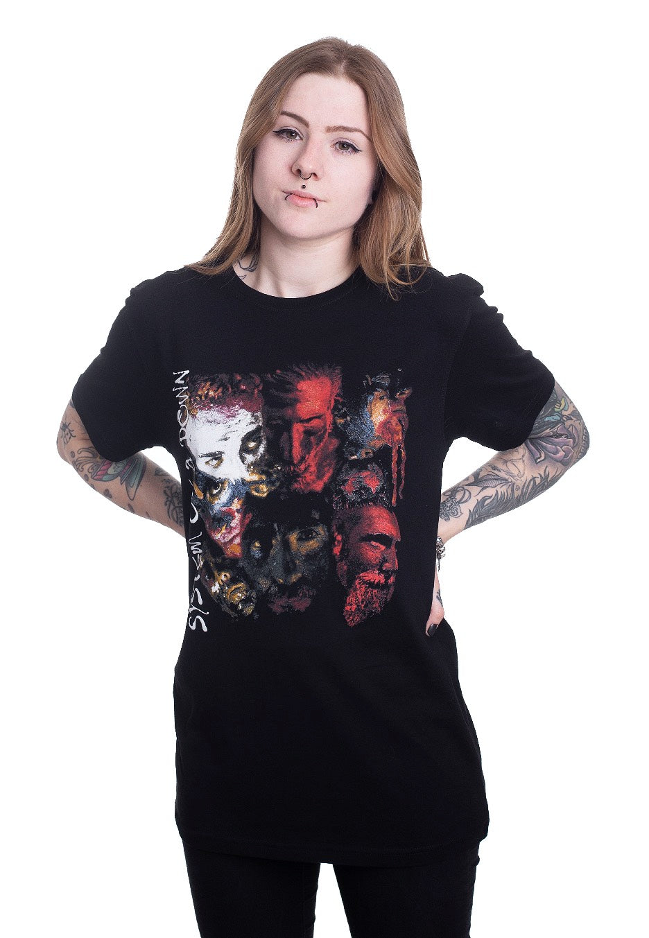 System Of A Down - Painted Faces - T-Shirt Outlet Geniue Stockist