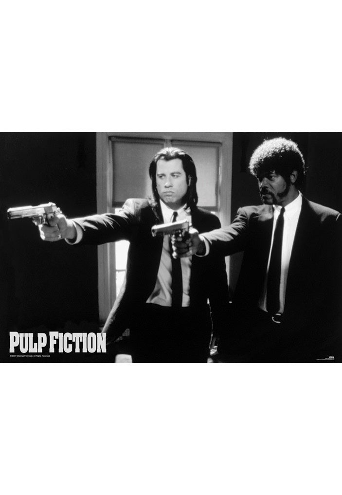 Pulp Fiction - B&W Guns Maxi - Poster Manchester For Sale