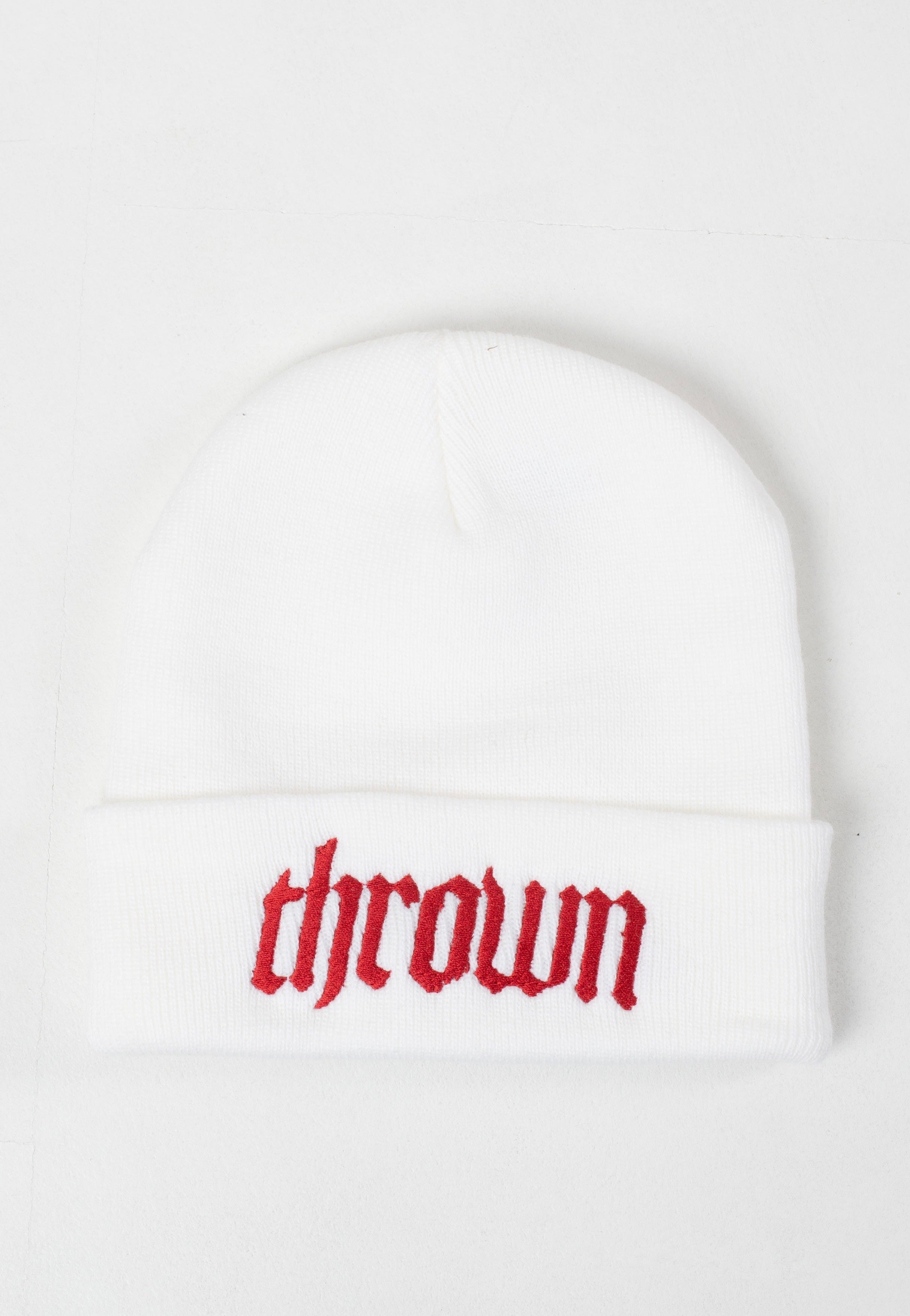 Thrown - Thrown Logo Embroidery White - Beanie Looking For Online