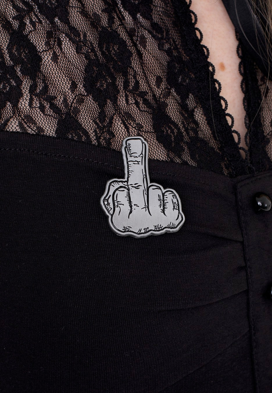 Logo - Finger - Pin 100% Original Sale Online