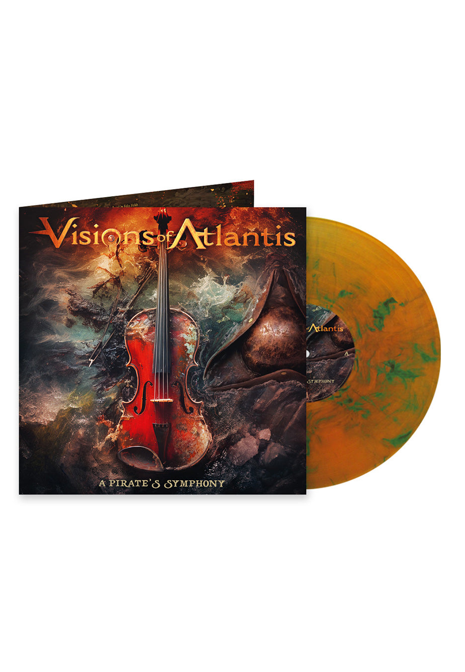 Visions Of Atlantis - A Pirate's Symphony Ltd. Orange/Green - Marbled Vinyl