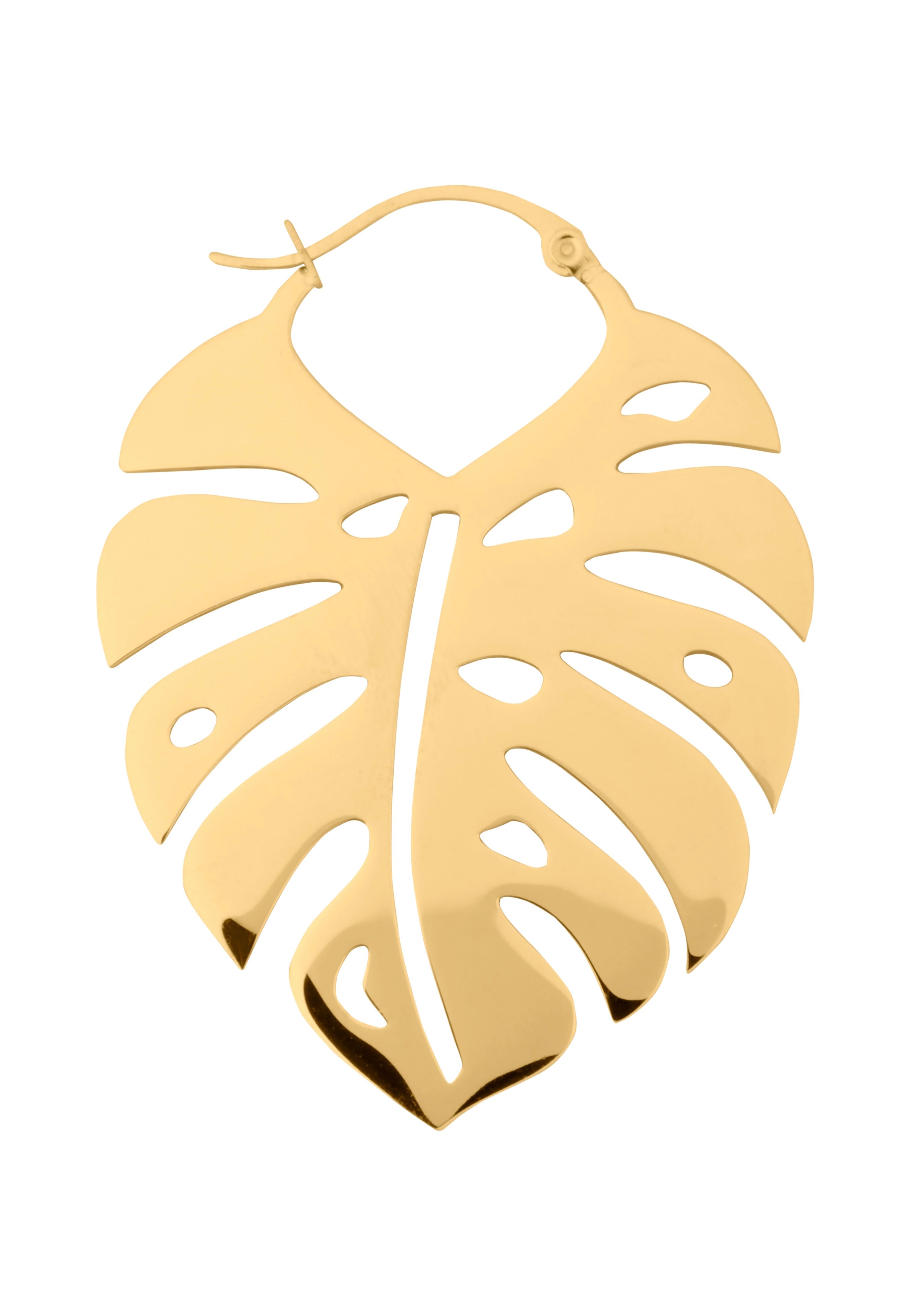 Wildcat - Monstera Leaf Gold - Earrings Outlet Visit