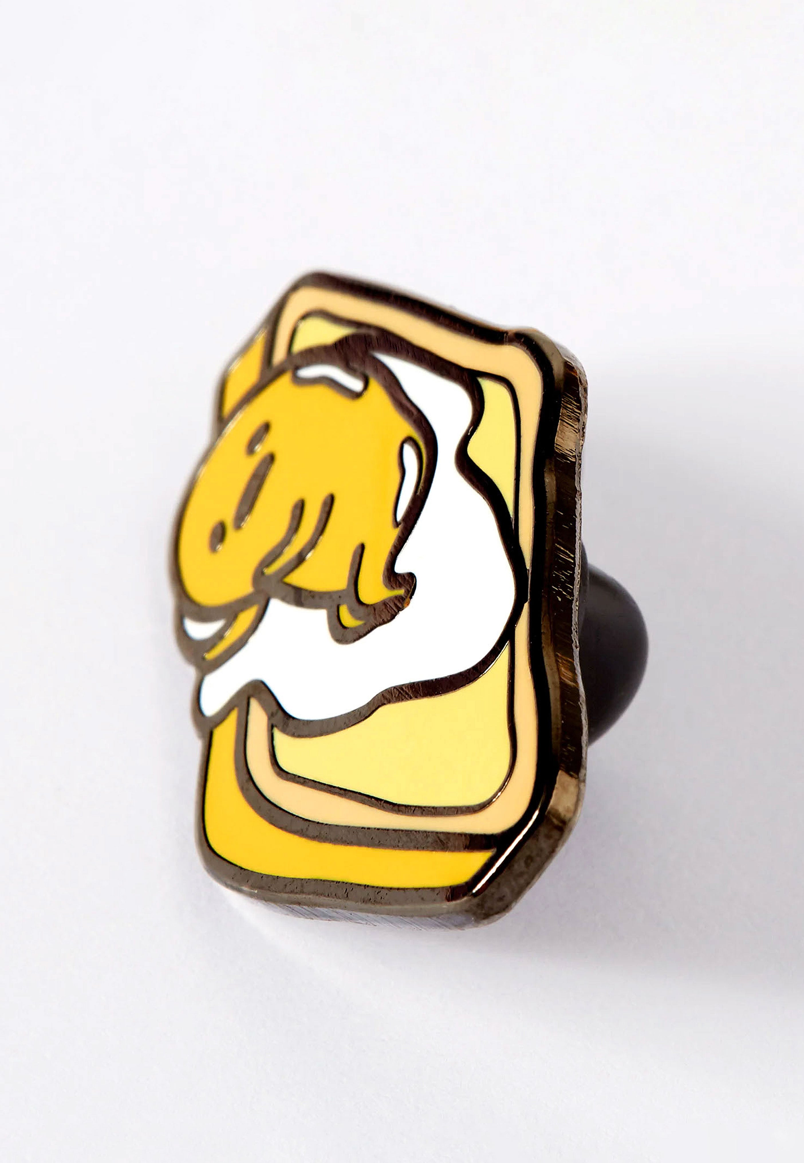 Punky Pins - Gudetama On Toast Enamel - Pin Discount Manchester