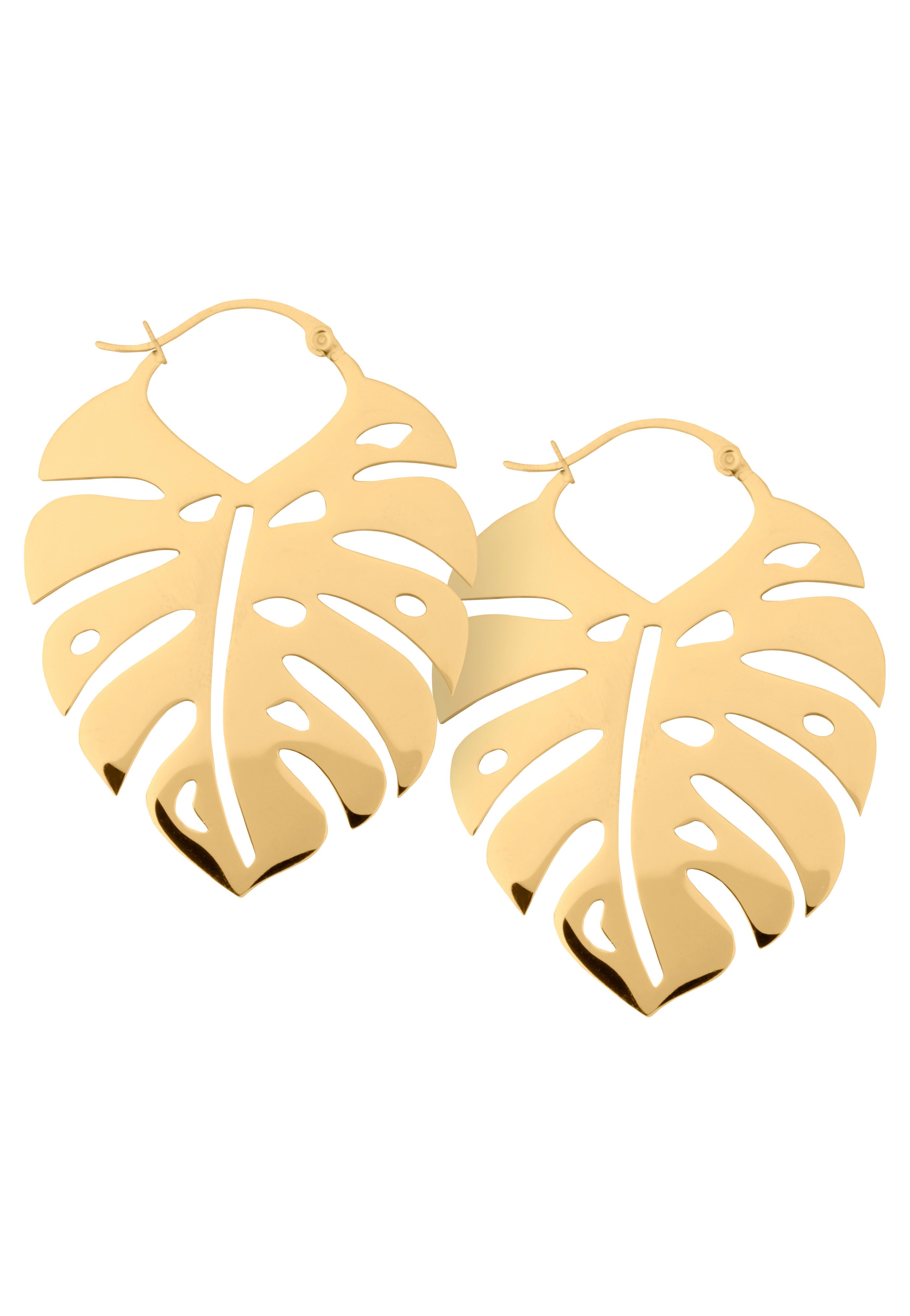 Wildcat - Monstera Leaf Gold - Earrings Outlet Visit