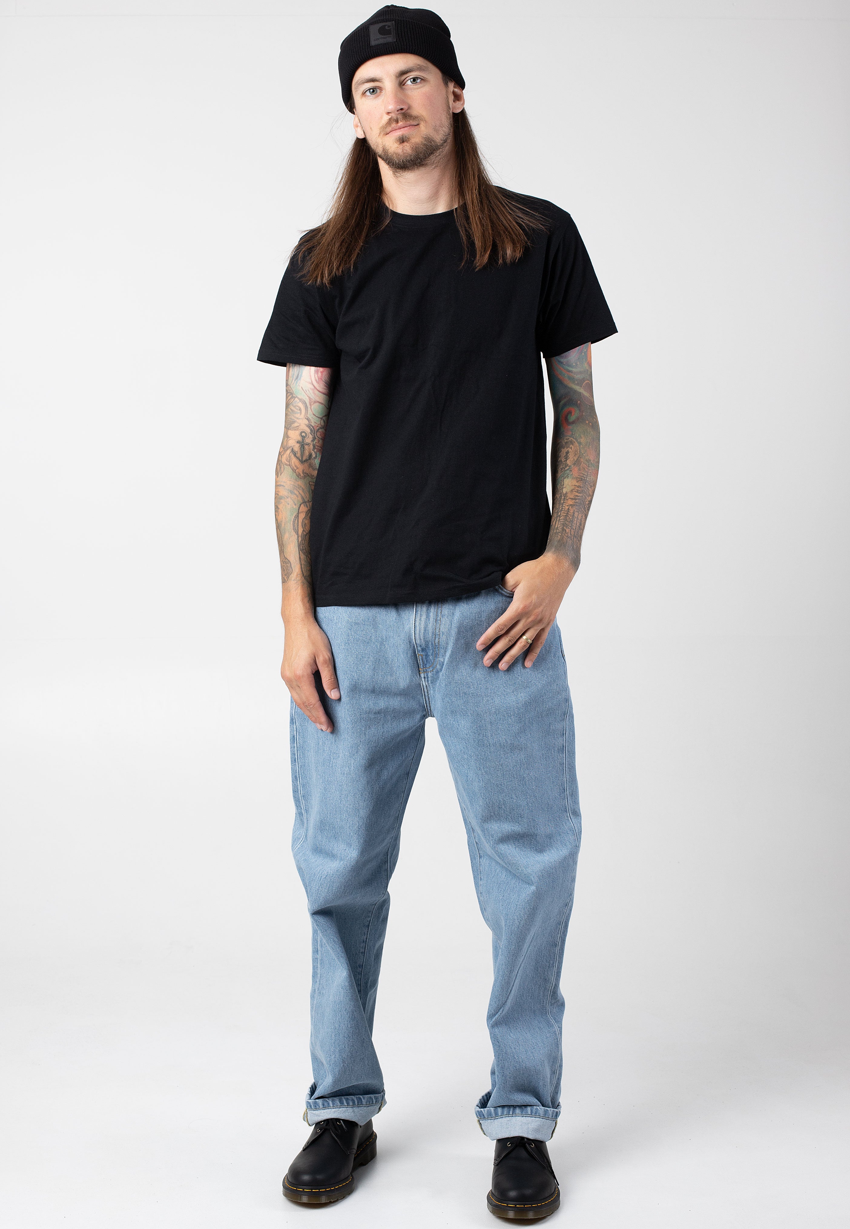 Carhartt WIP - Aaron Stone Bleached Blue - Jeans Outlet Fashionable