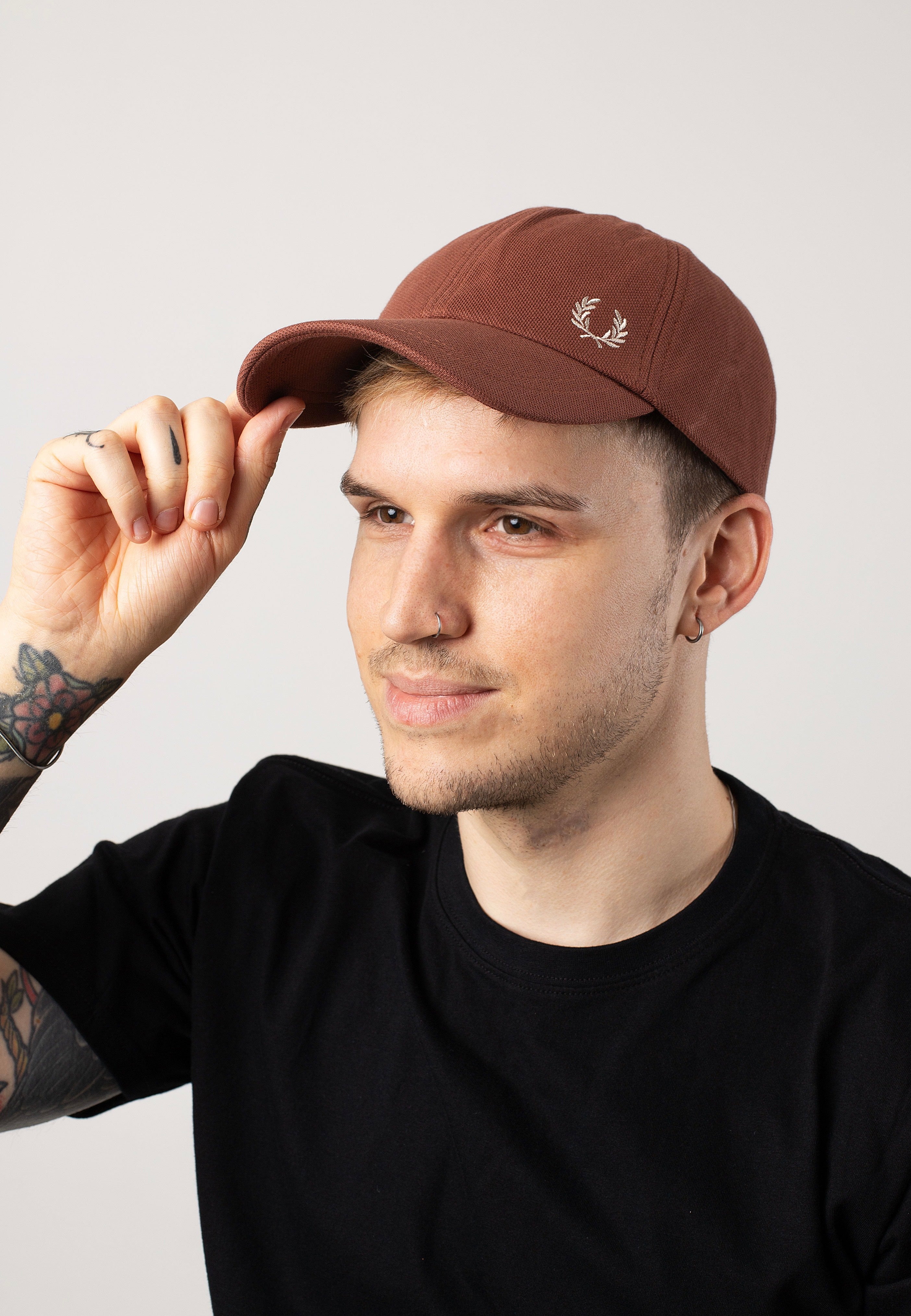 Fred Perry - Pique Classic Whisky Brown/Porridge Marl - Cap High Quality Buy Online