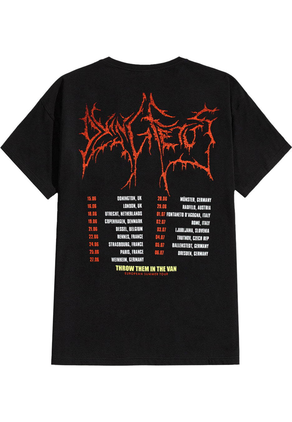 Dying Fetus - Throw Them In The Van Tour - T-Shirt Clearance Exclusive