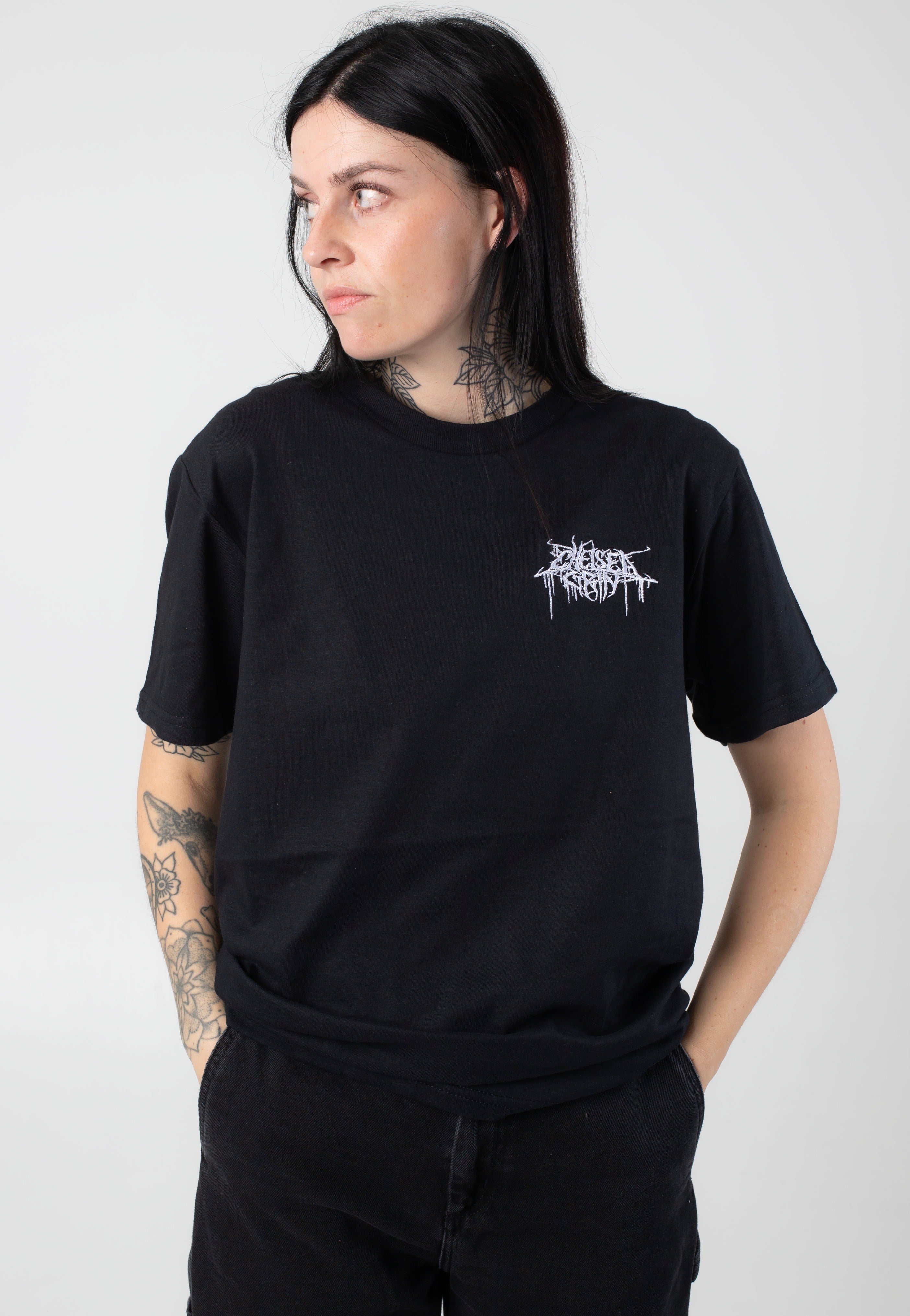 Chelsea Grin - Embroidered Logo Pocket - T-Shirt Find Great Online