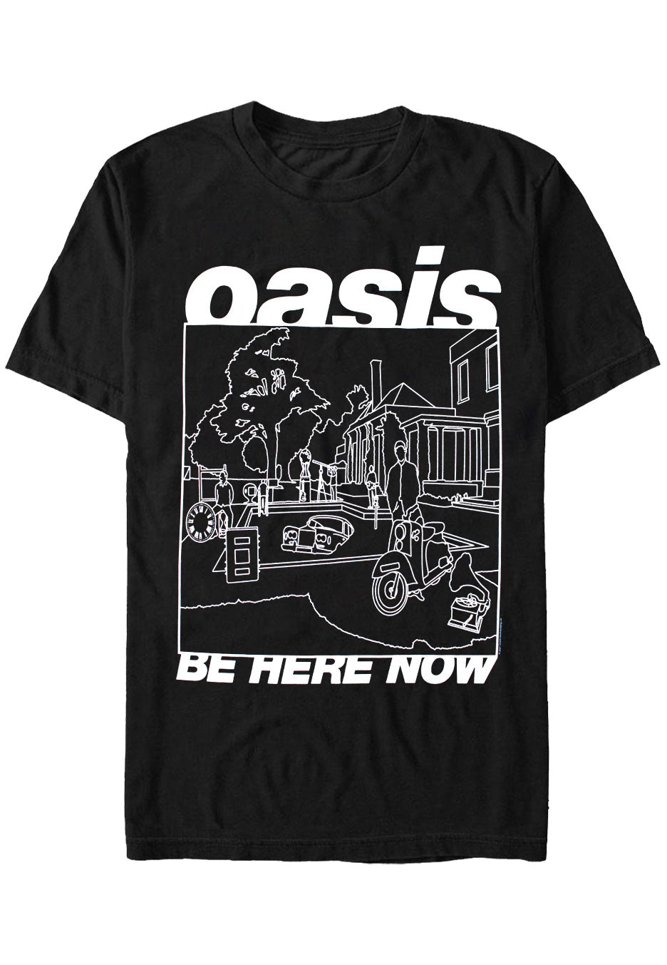 Oasis - Be Here Now Line Drawing - T-Shirt Cheap Purchase