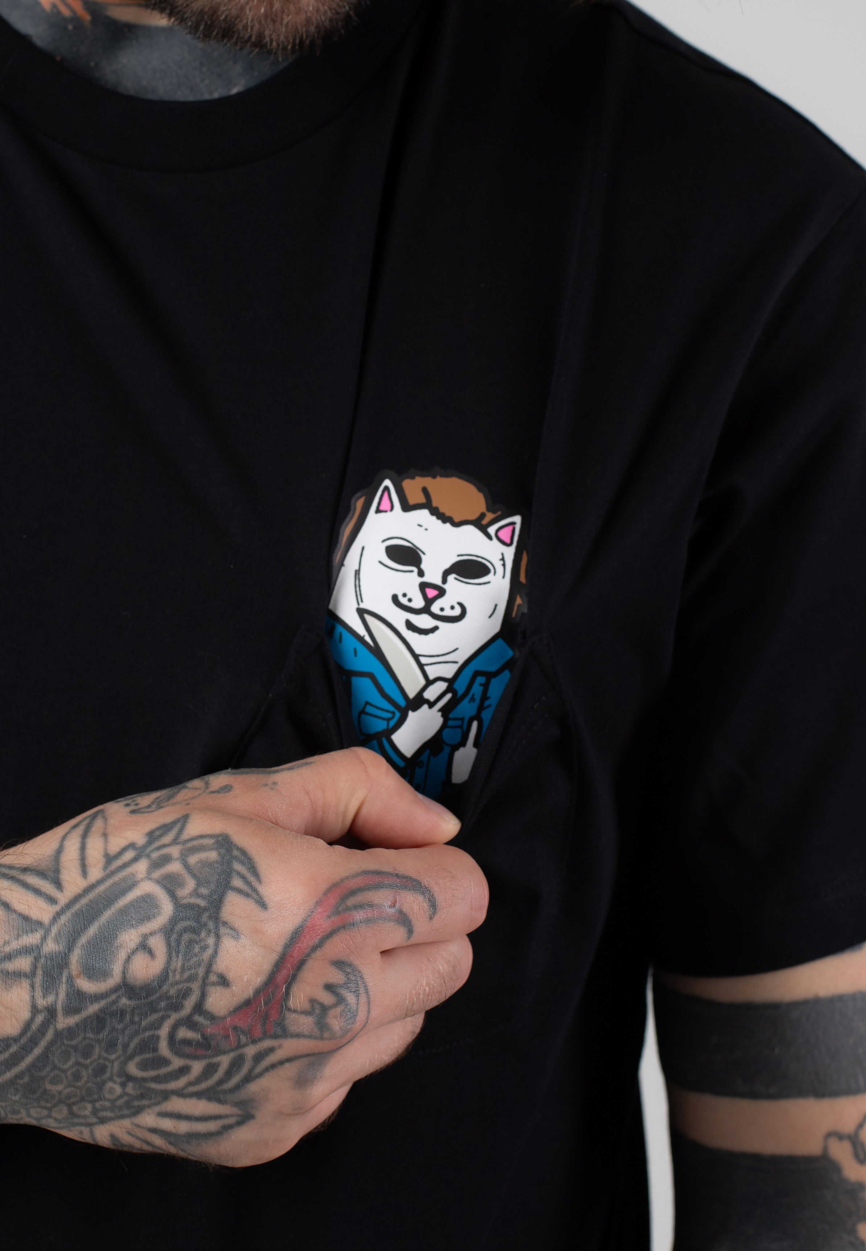 RIPNDIP - Killer Nerm Pocket Black - T-Shirt Many Kinds Of Sale Online