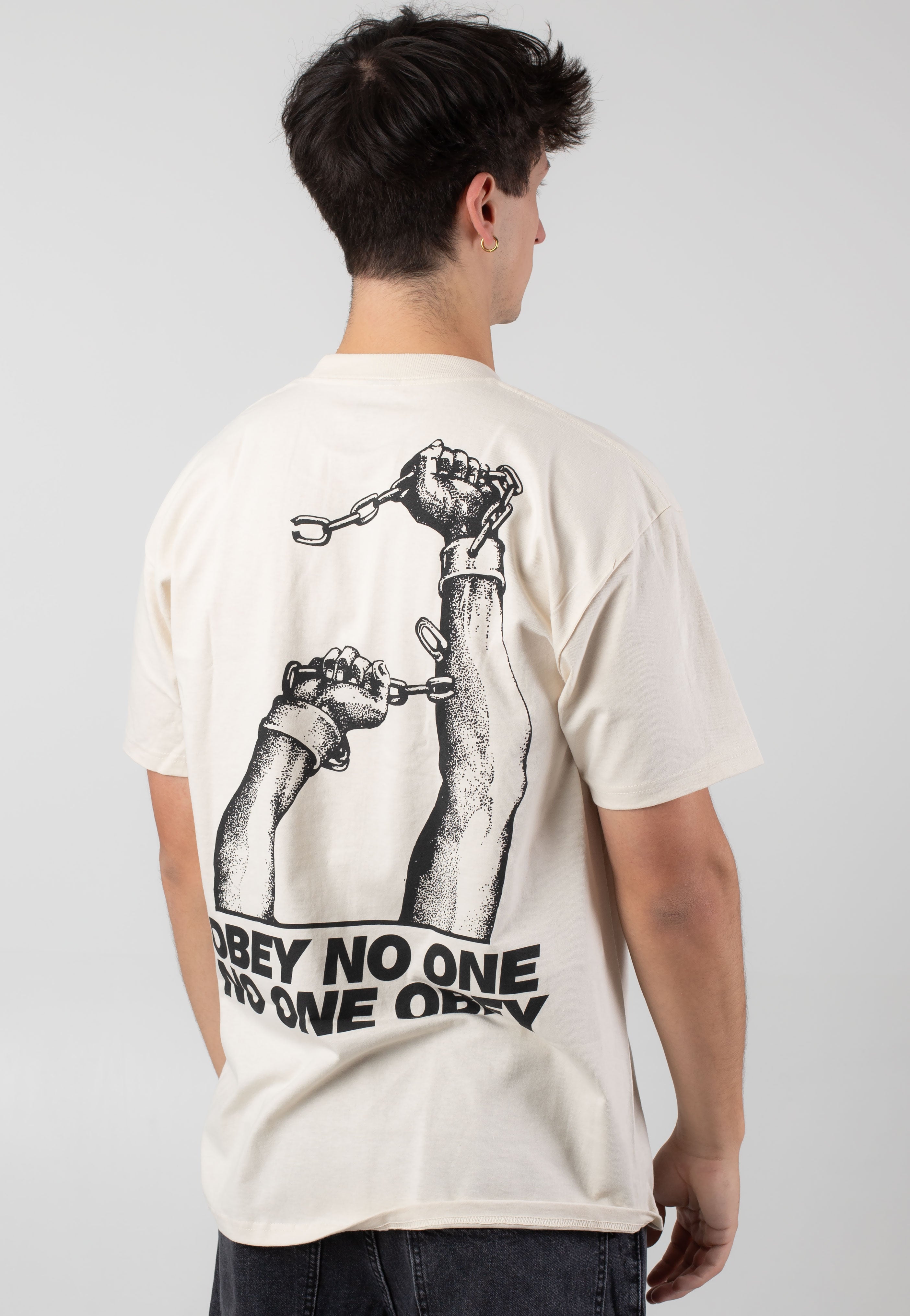 Obey - No One Cream - T-Shirt Outlet Fashion Style