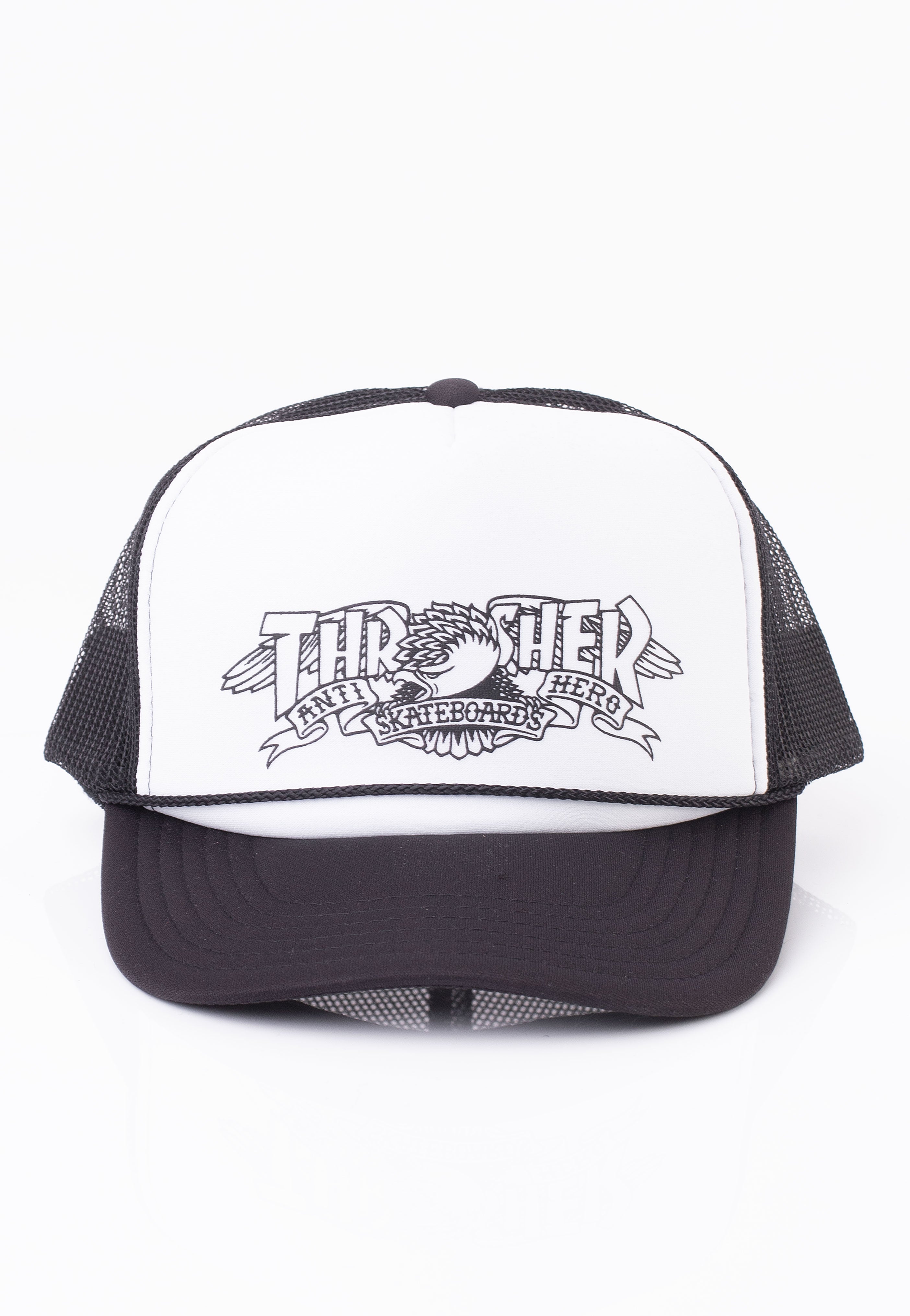 Thrasher x Antihero - Mag Banner White Black - Cap Buy Cheap Deals